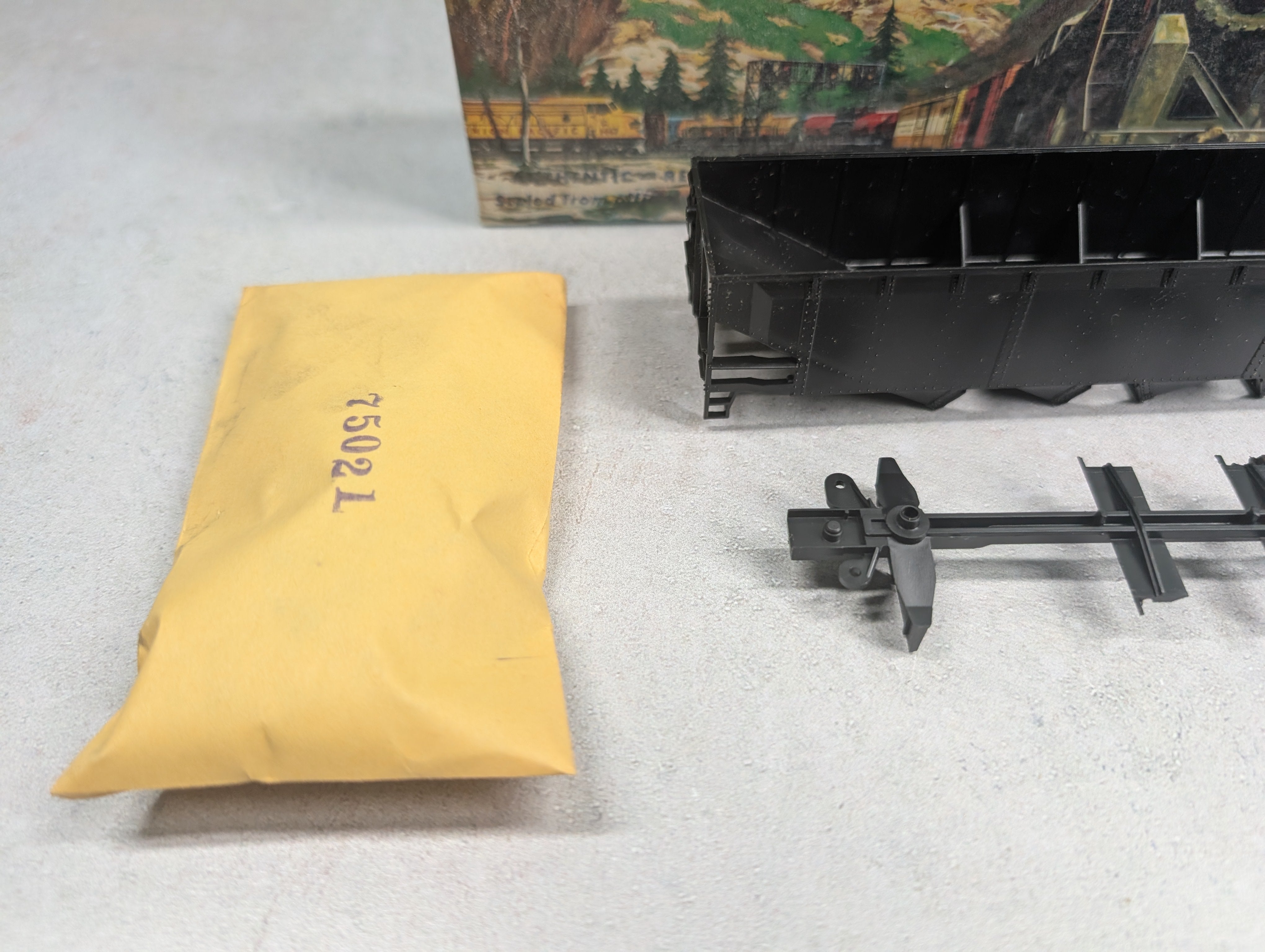USED Athearn 1749 HO Scale Quad Hopper Undecorated Black KIT
