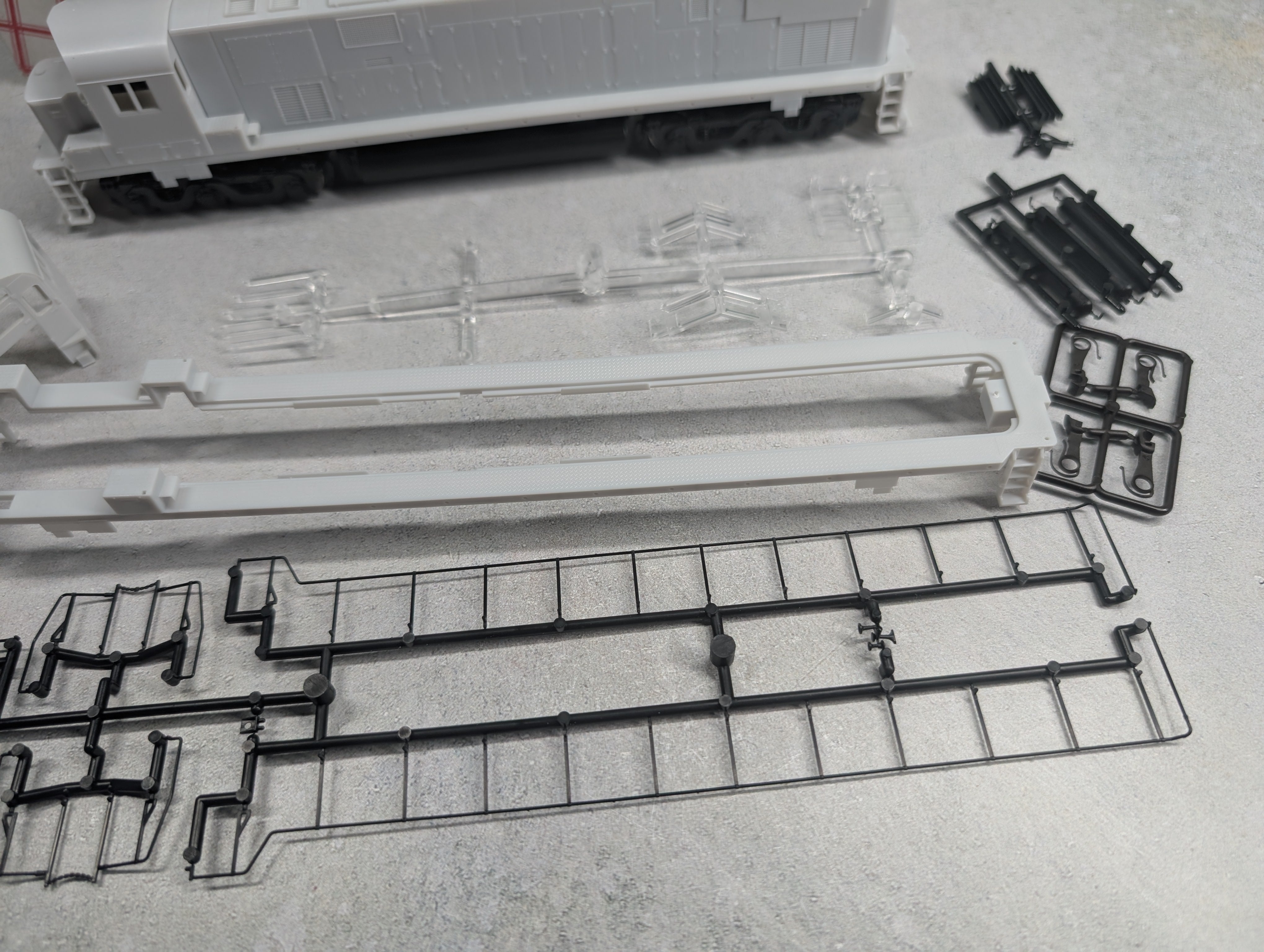 USED Stewart Hobbies 6200 HO Scale Alco Century 628 Diesel Locomotive Undecorated Single Sand Filler Runs Great DC KIT