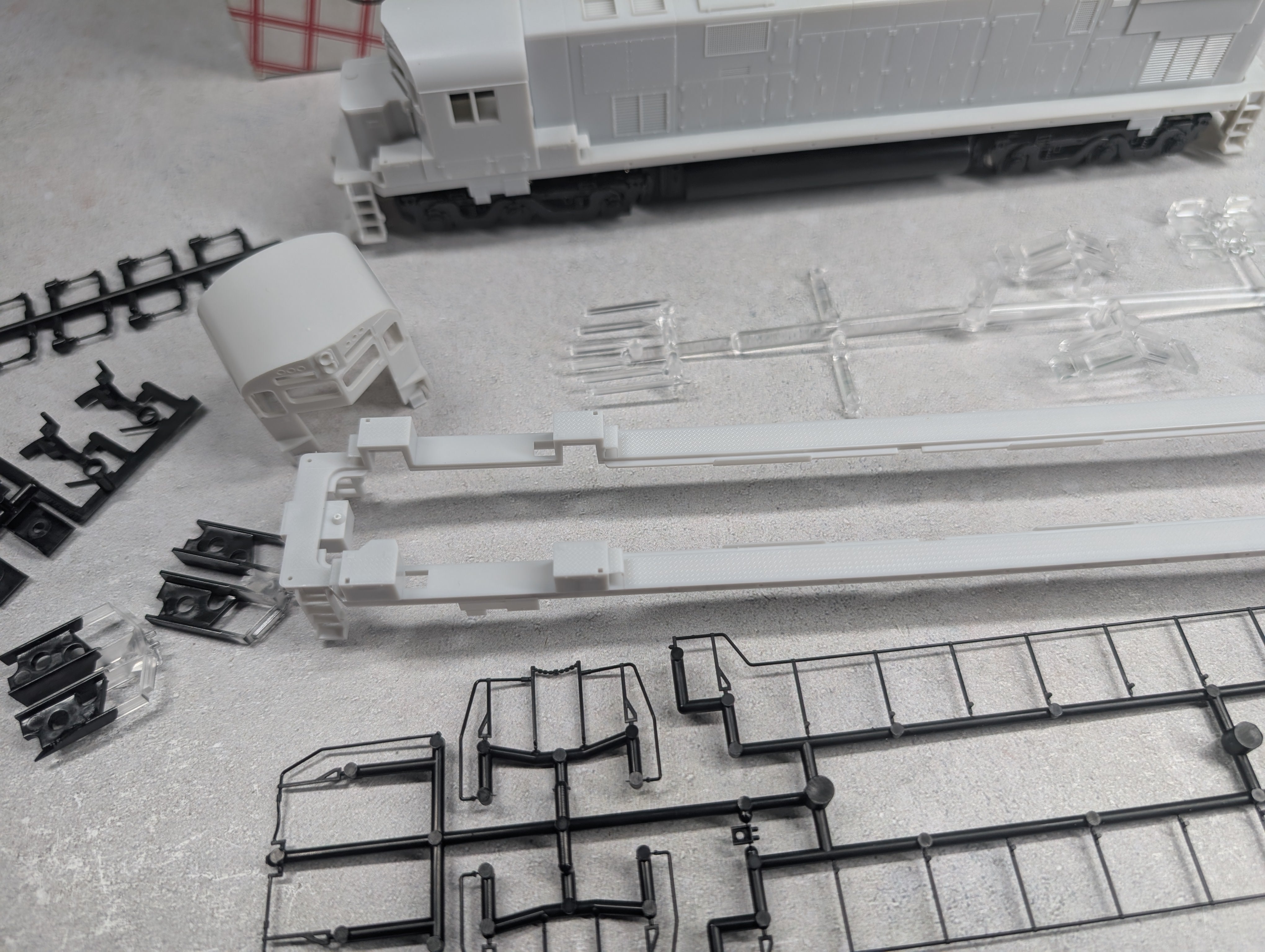 USED Stewart Hobbies 6200 HO Scale Alco Century 628 Diesel Locomotive Undecorated Single Sand Filler Runs Great DC KIT