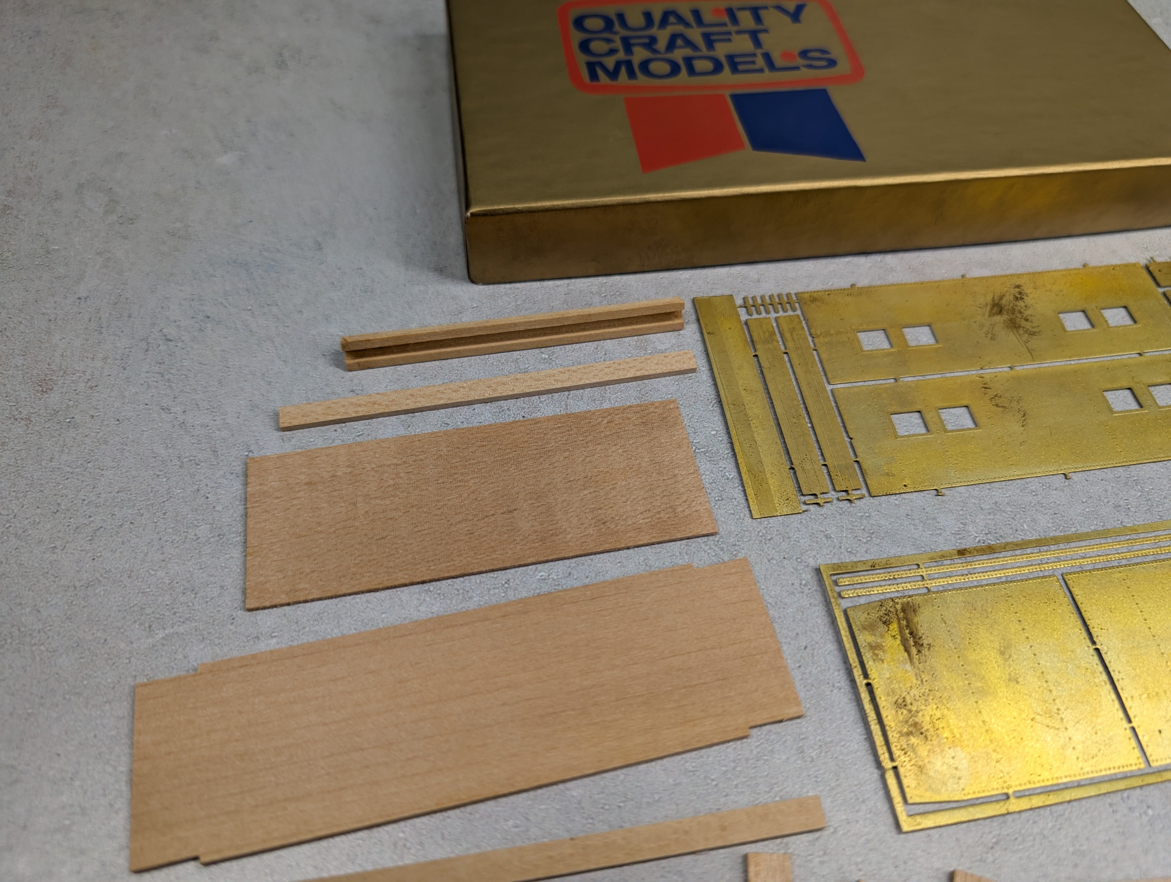 USED Quality Craft 350 HO Scale AAR Steel Sided Caboose Western Maryland KIT