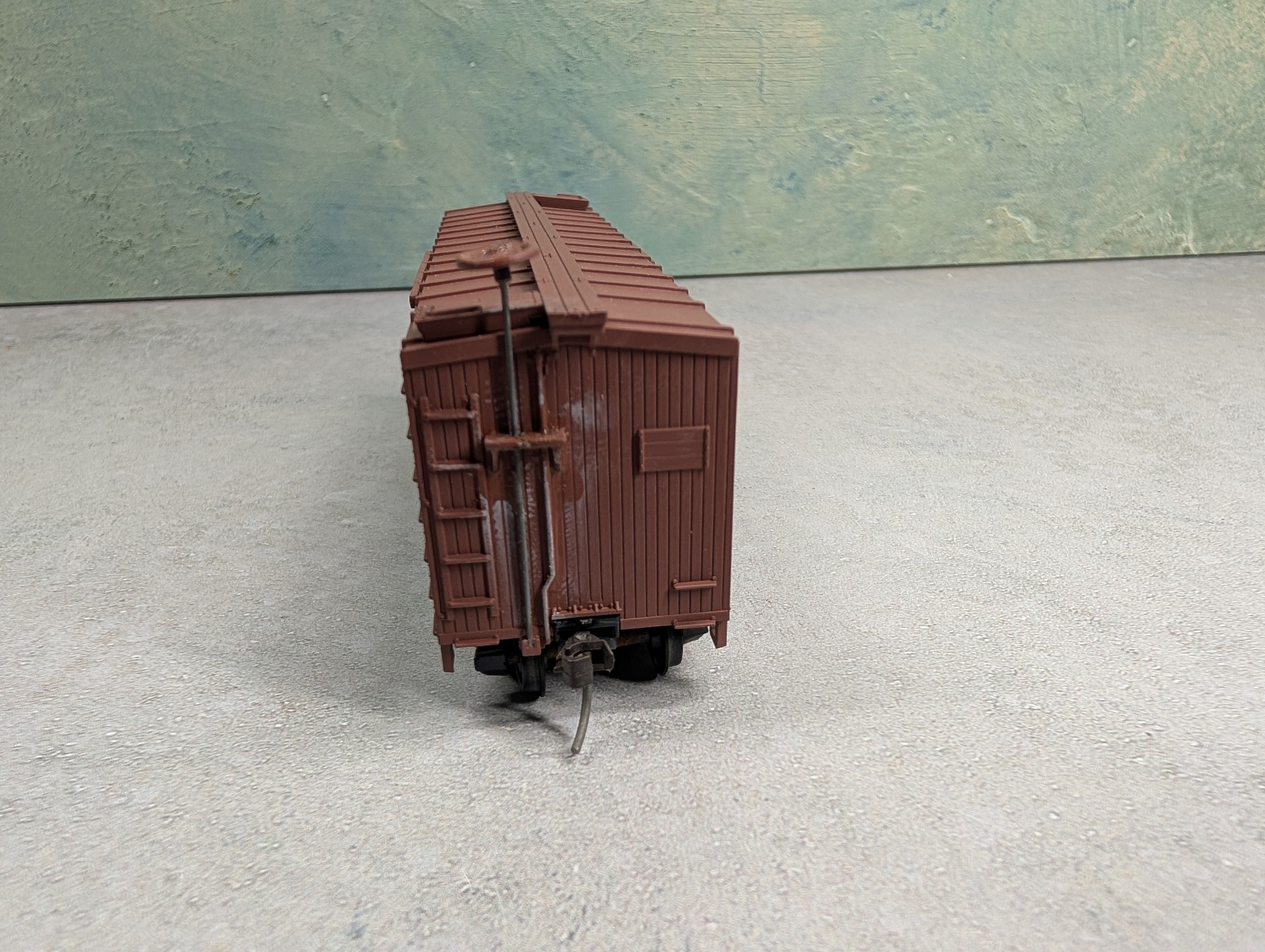 USED TRAIN MINIATURE HO Scale Box Car Seaboard Air Line #19584 Silver Meteor