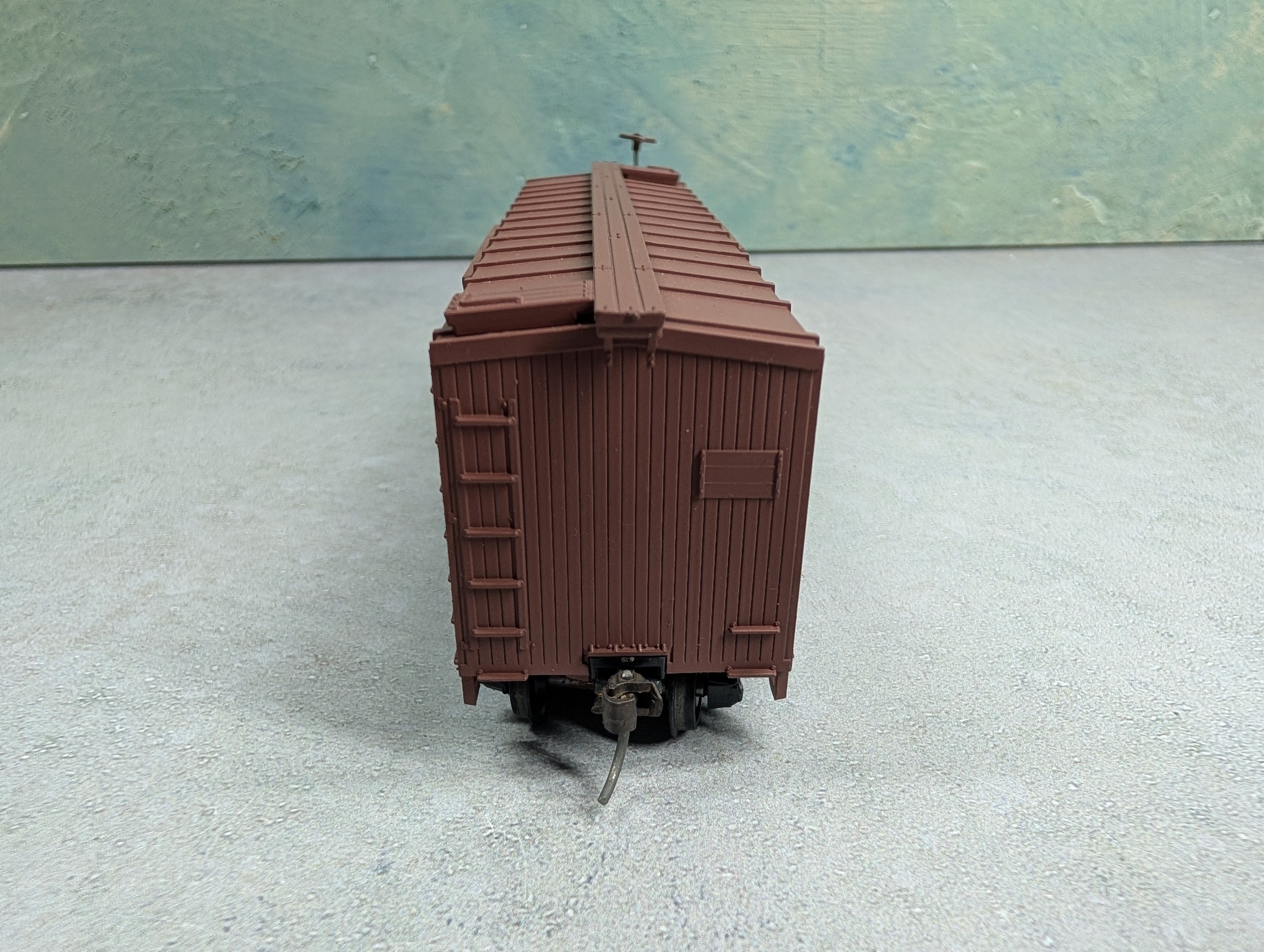 USED TRAIN MINIATURE HO Scale Box Car Seaboard Air Line #19584 Silver Meteor