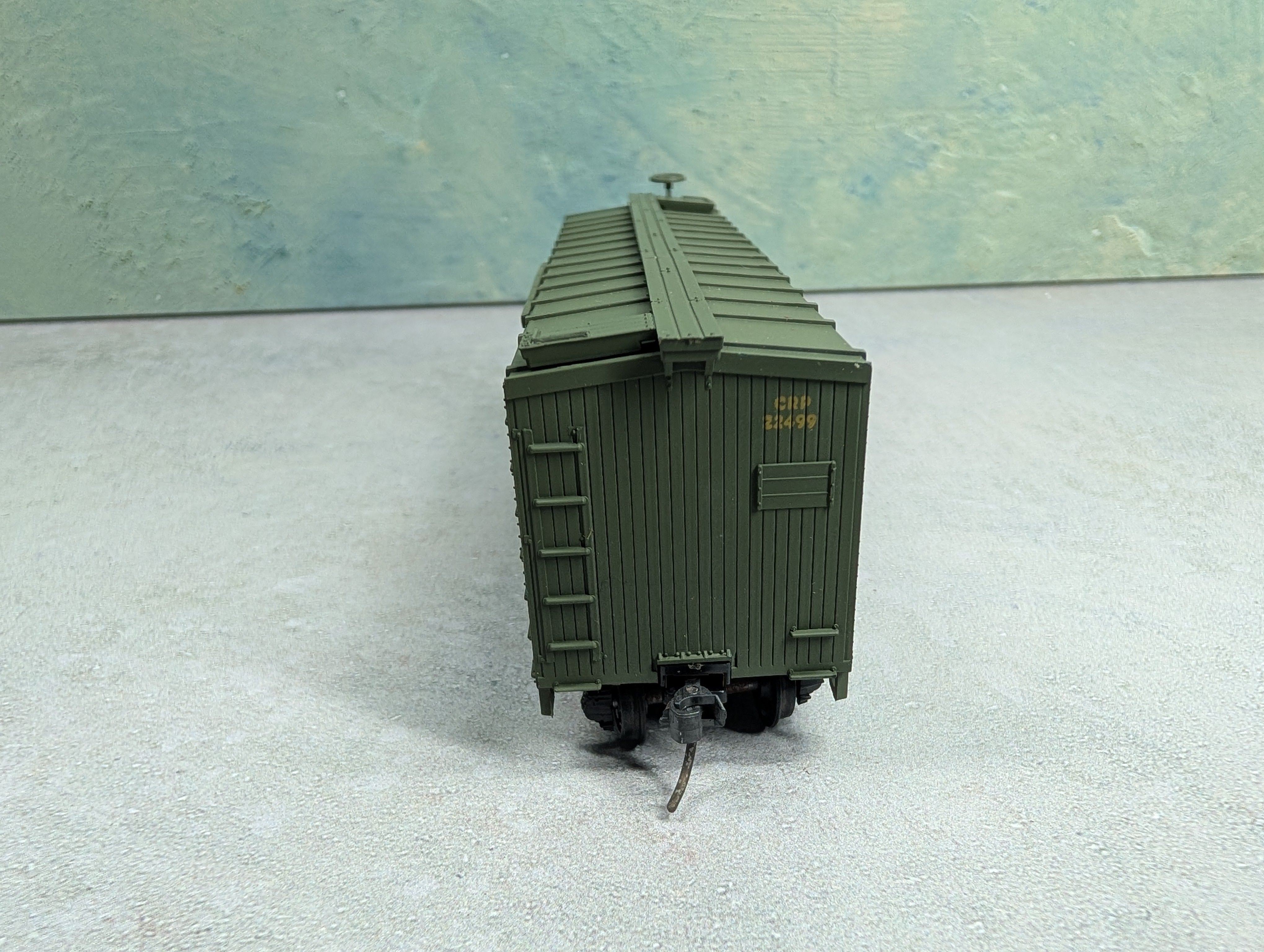 USED TRAIN MINIATURE HO Scale Box Car Jersey Central Lines CRP #22499