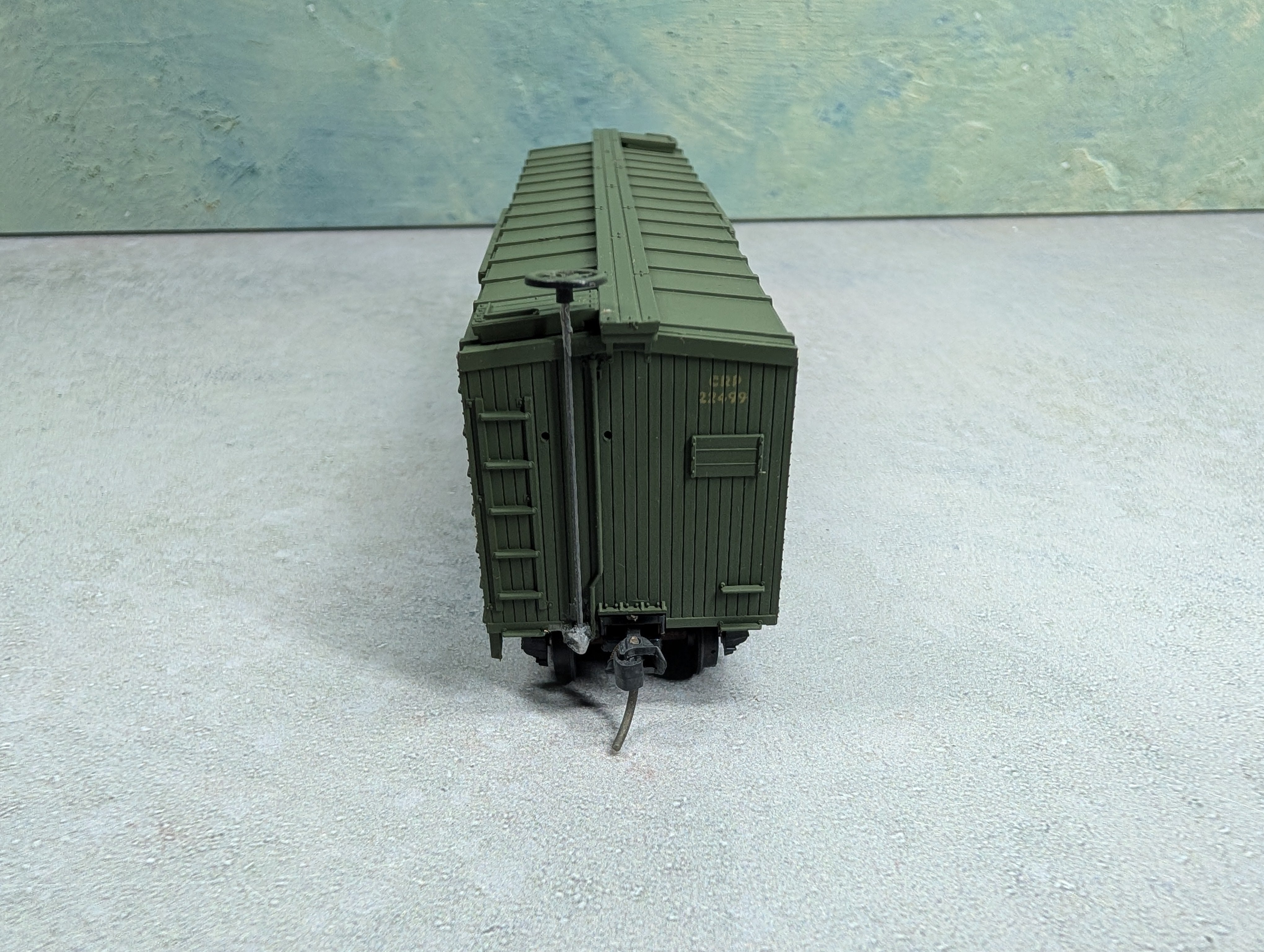 USED TRAIN MINIATURE HO Scale Box Car Jersey Central Lines CRP #22499