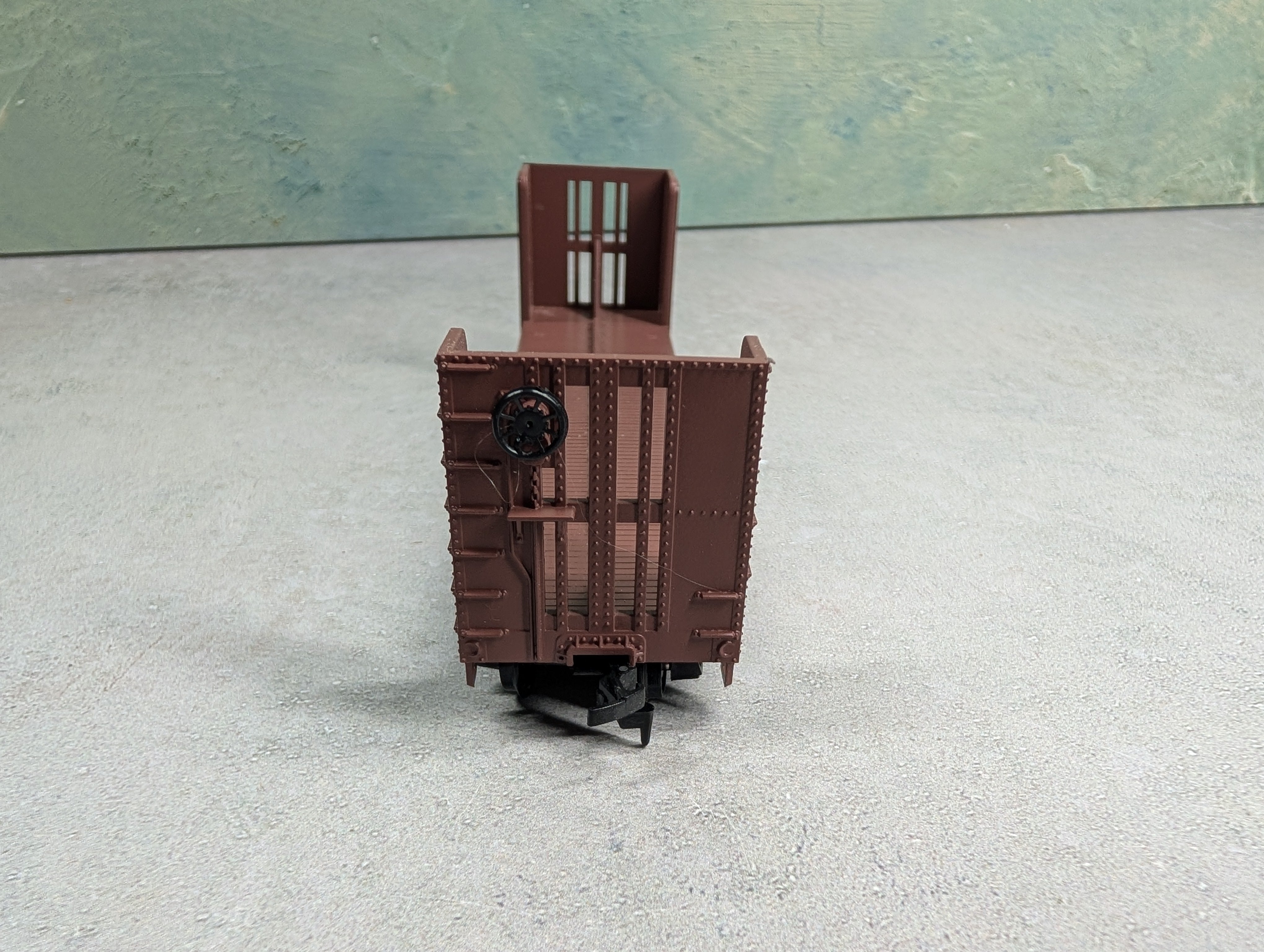 USED Athearn 1453 HO Scale Pulpwood Bulkhead Flat Car Louisville & Nashville L&N #23054