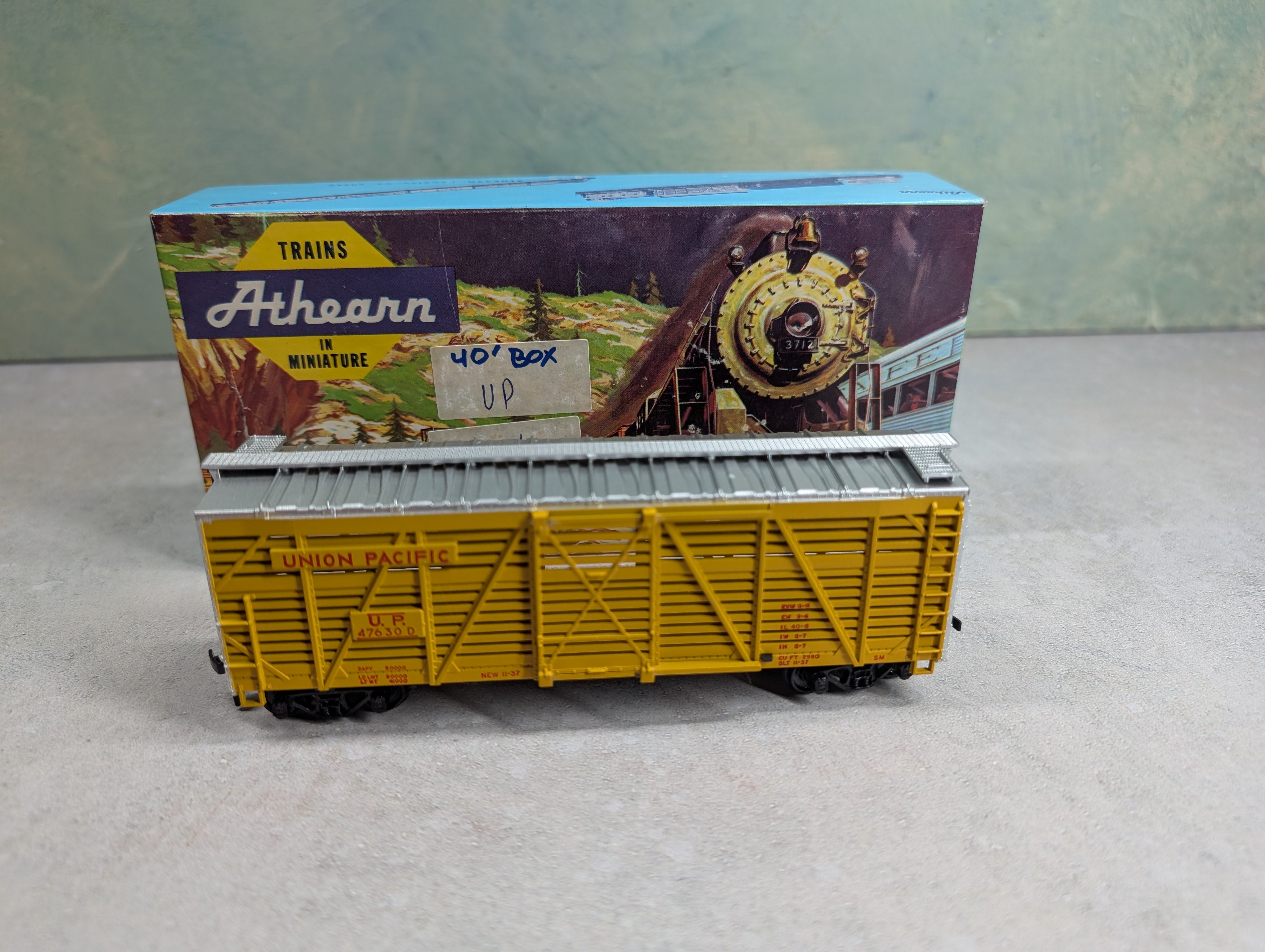 USED Athearn 1779 HO Scale Stock Car Union Pacific UP #47630D