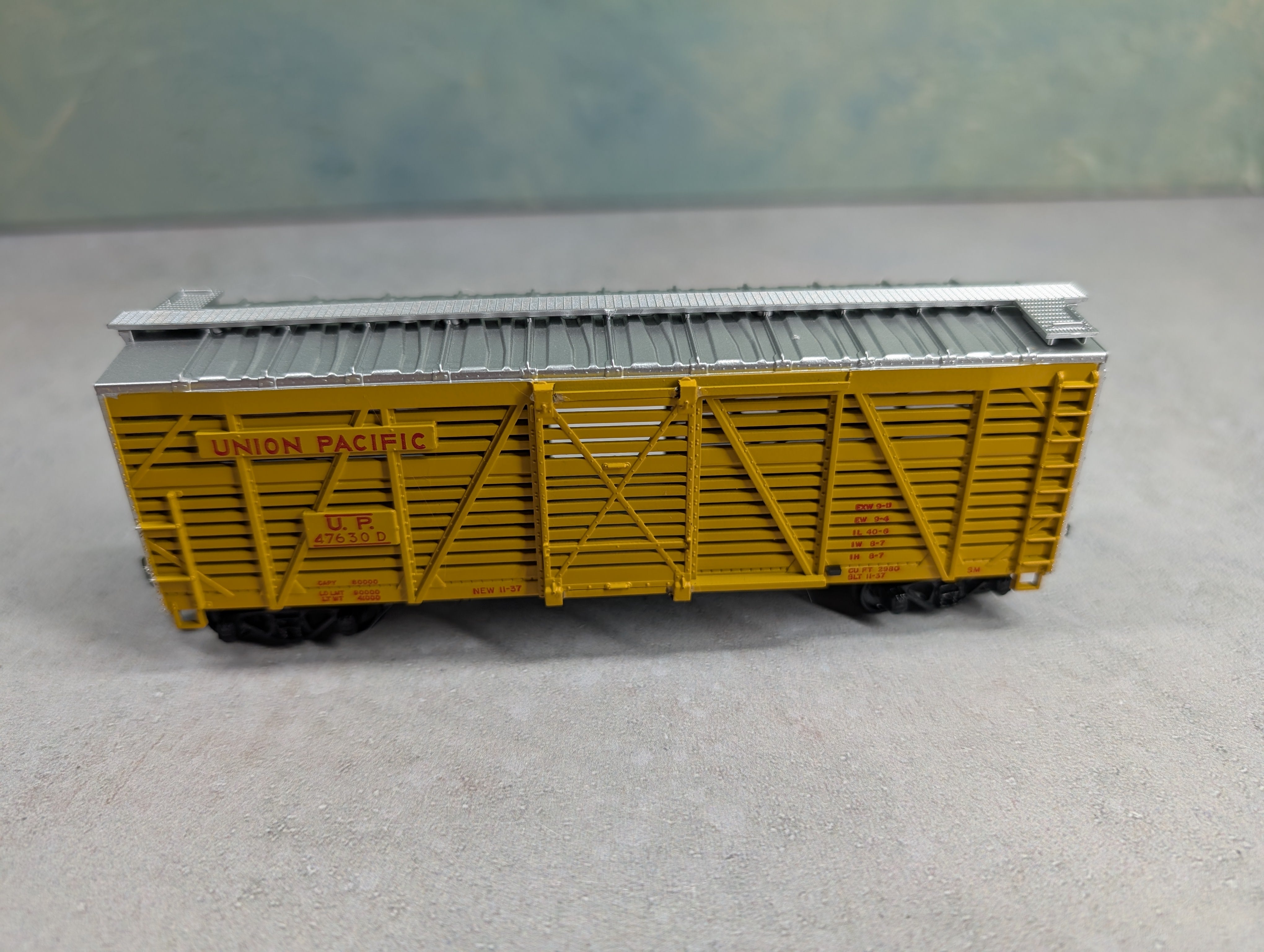 USED Athearn 1779 HO Scale Stock Car Union Pacific UP #47630D