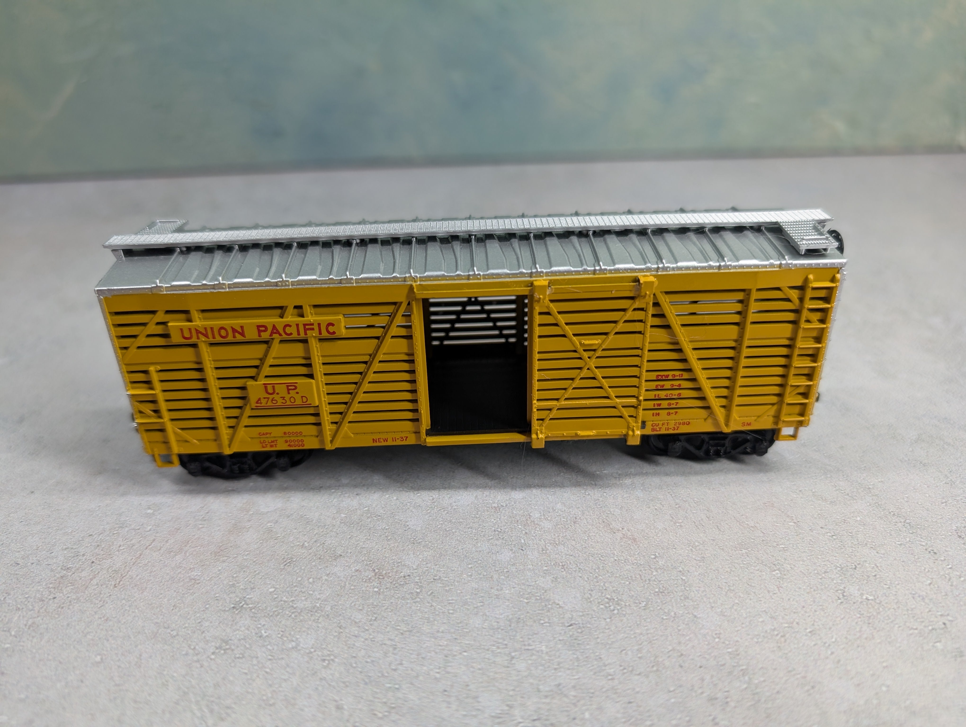 USED Athearn 1779 HO Scale Stock Car Union Pacific UP #47630D