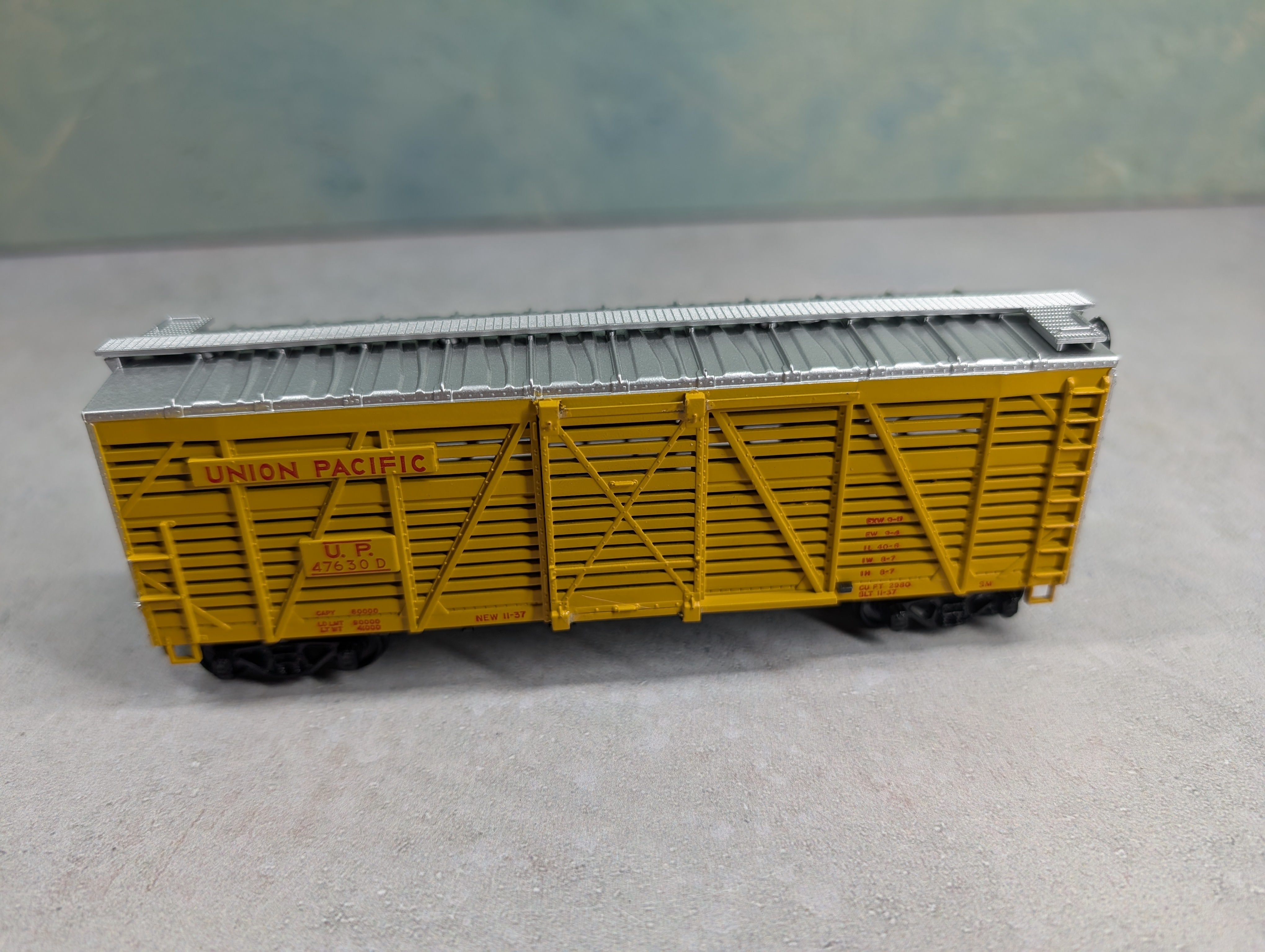 USED Athearn 1779 HO Scale Stock Car Union Pacific UP #47630D