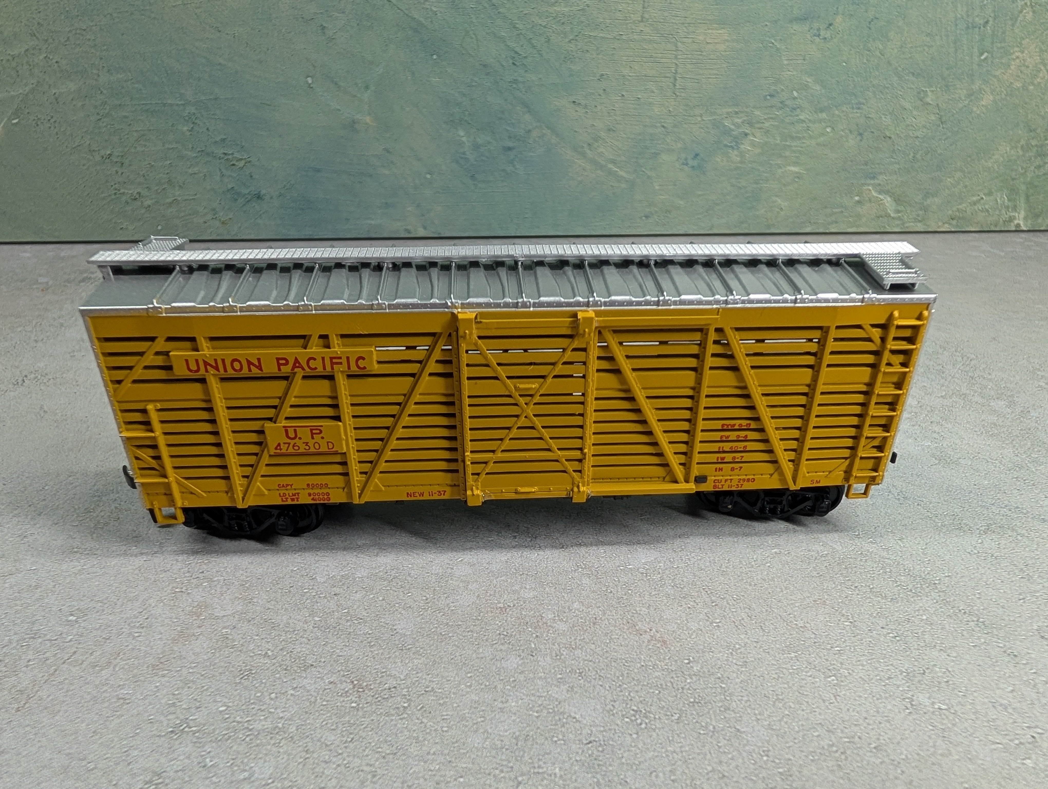 USED Athearn 1779 HO Scale Stock Car Union Pacific UP #47630D