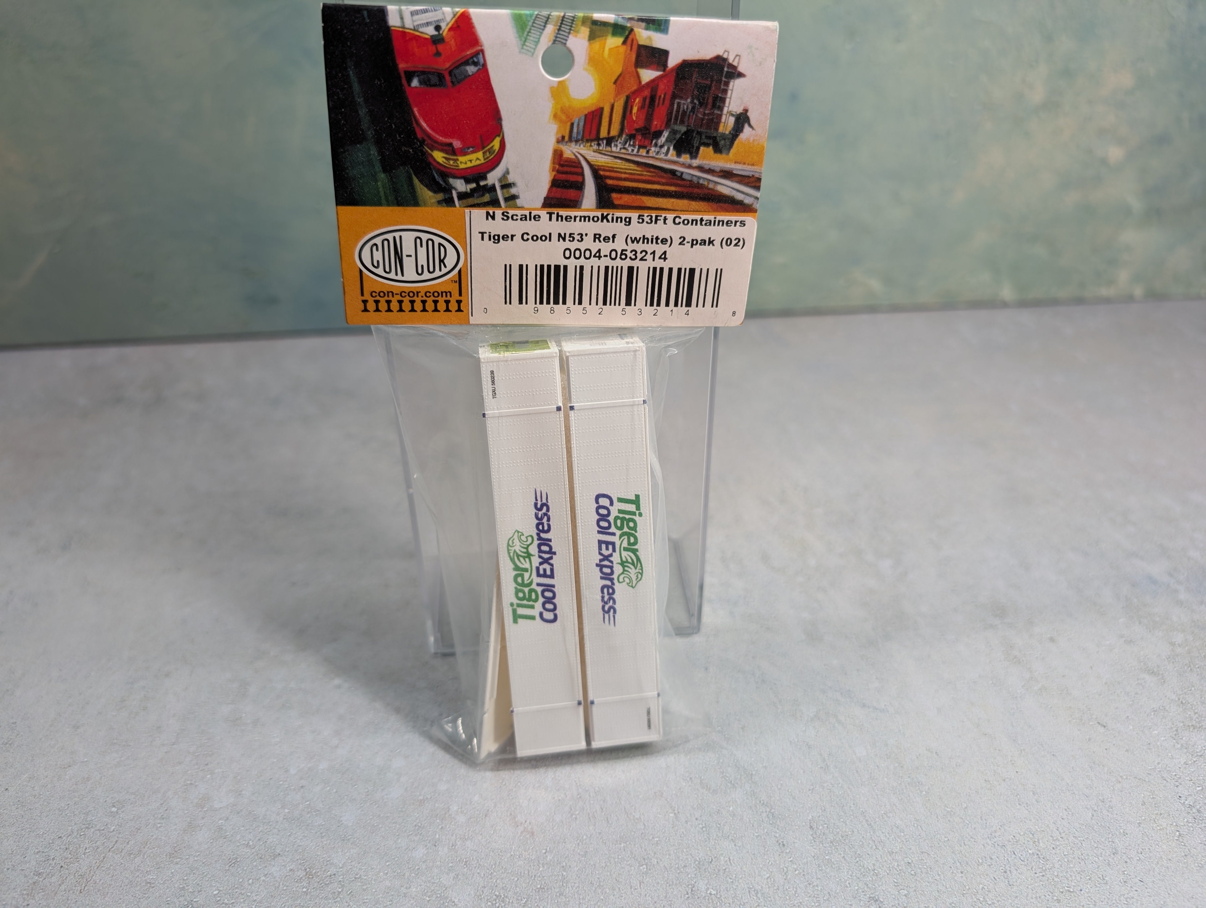 Con-Cor 4-053214 N Scale ThermoKing 53' Containers Tiger Cool Express