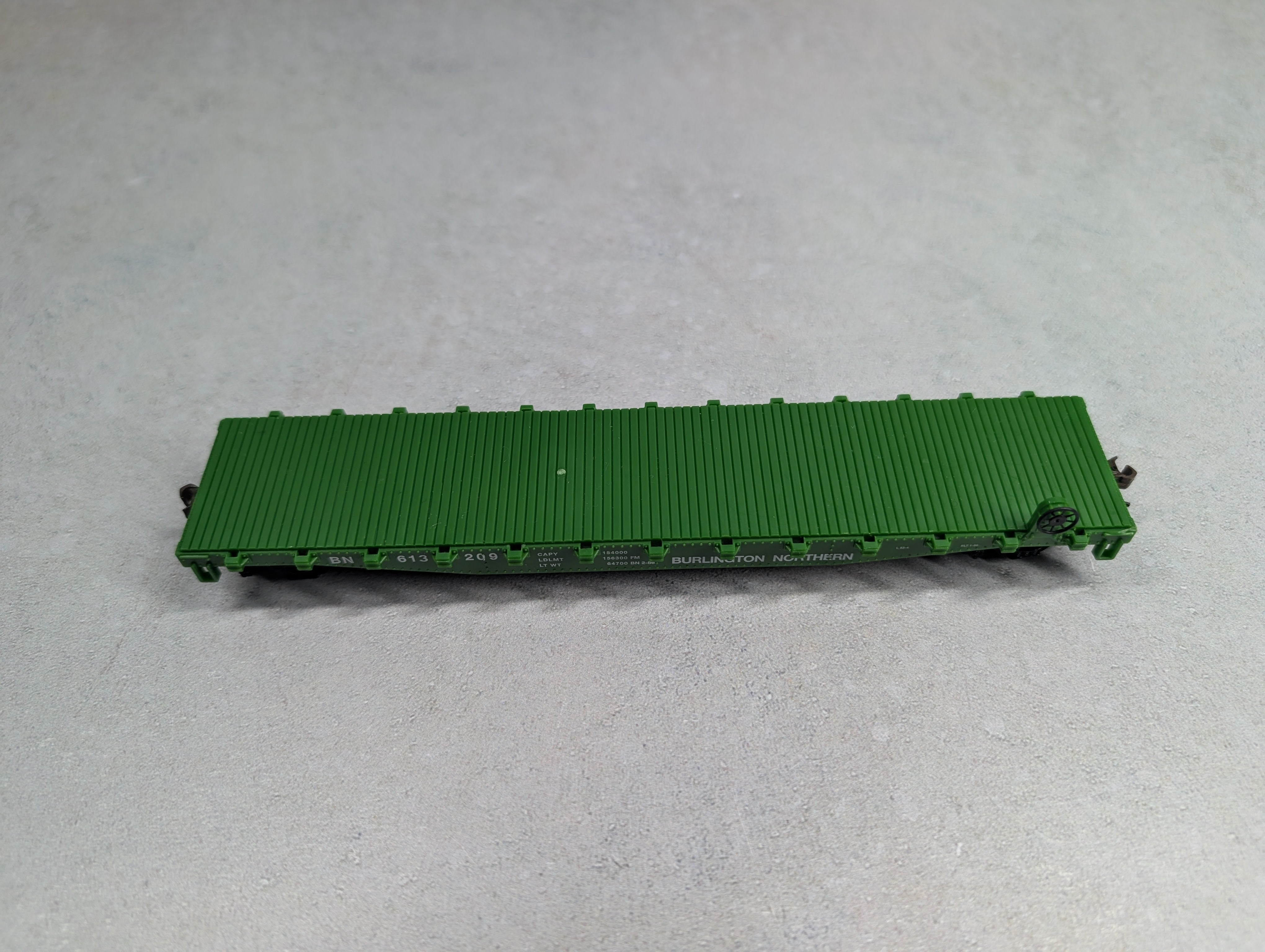 USED WalthersTrainline HO Scale Flat Car Burlington Northern BN #613209