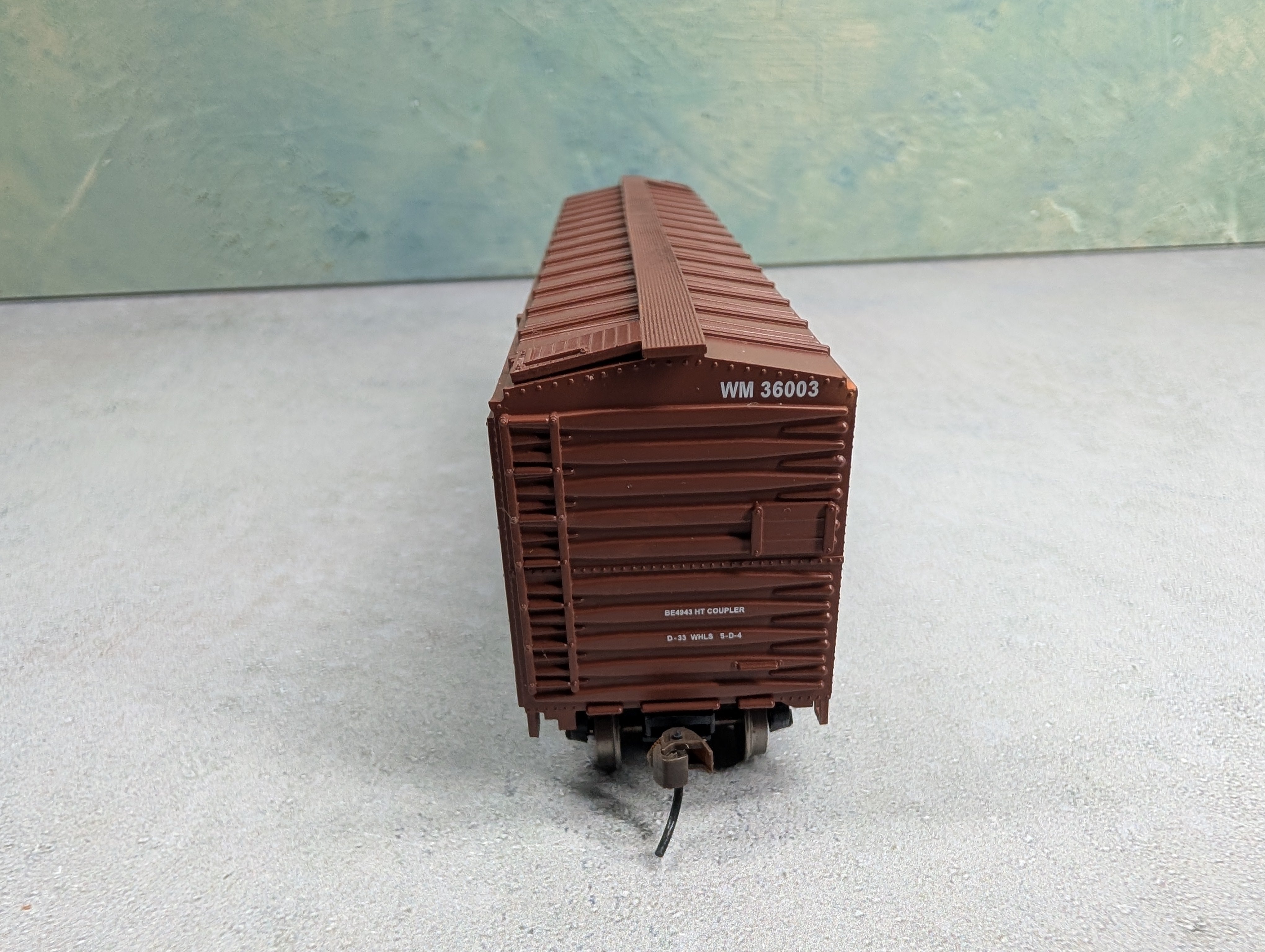 USED Bachmann 18037 HO Scale 50' Plug Door Box Car Western Maryland WM #36003
