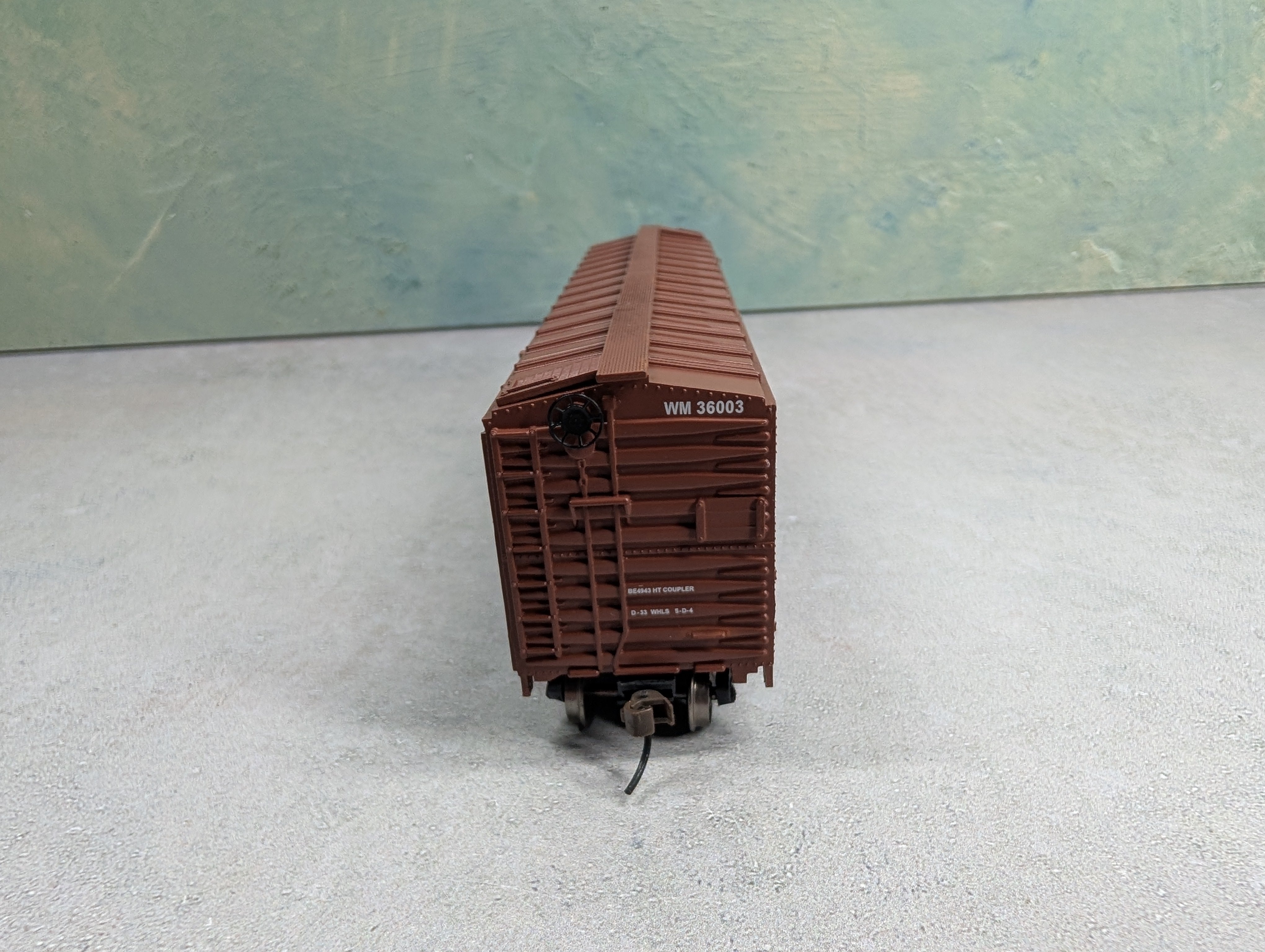 USED Bachmann 18037 HO Scale 50' Plug Door Box Car Western Maryland WM #36003