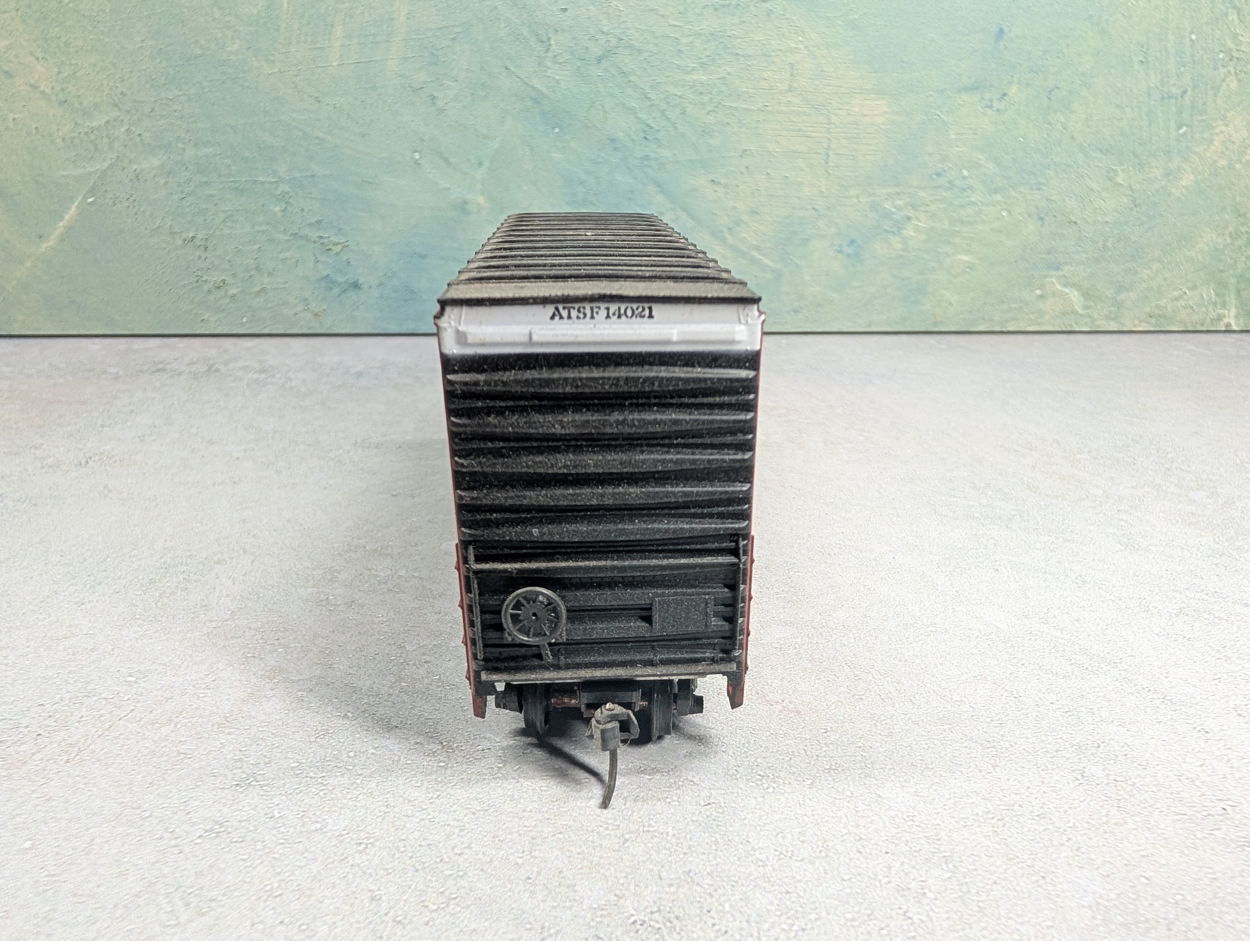 USED Athearn HO Scale HI-Cube Box Car Santa Fe ATSF #14021 Weathered