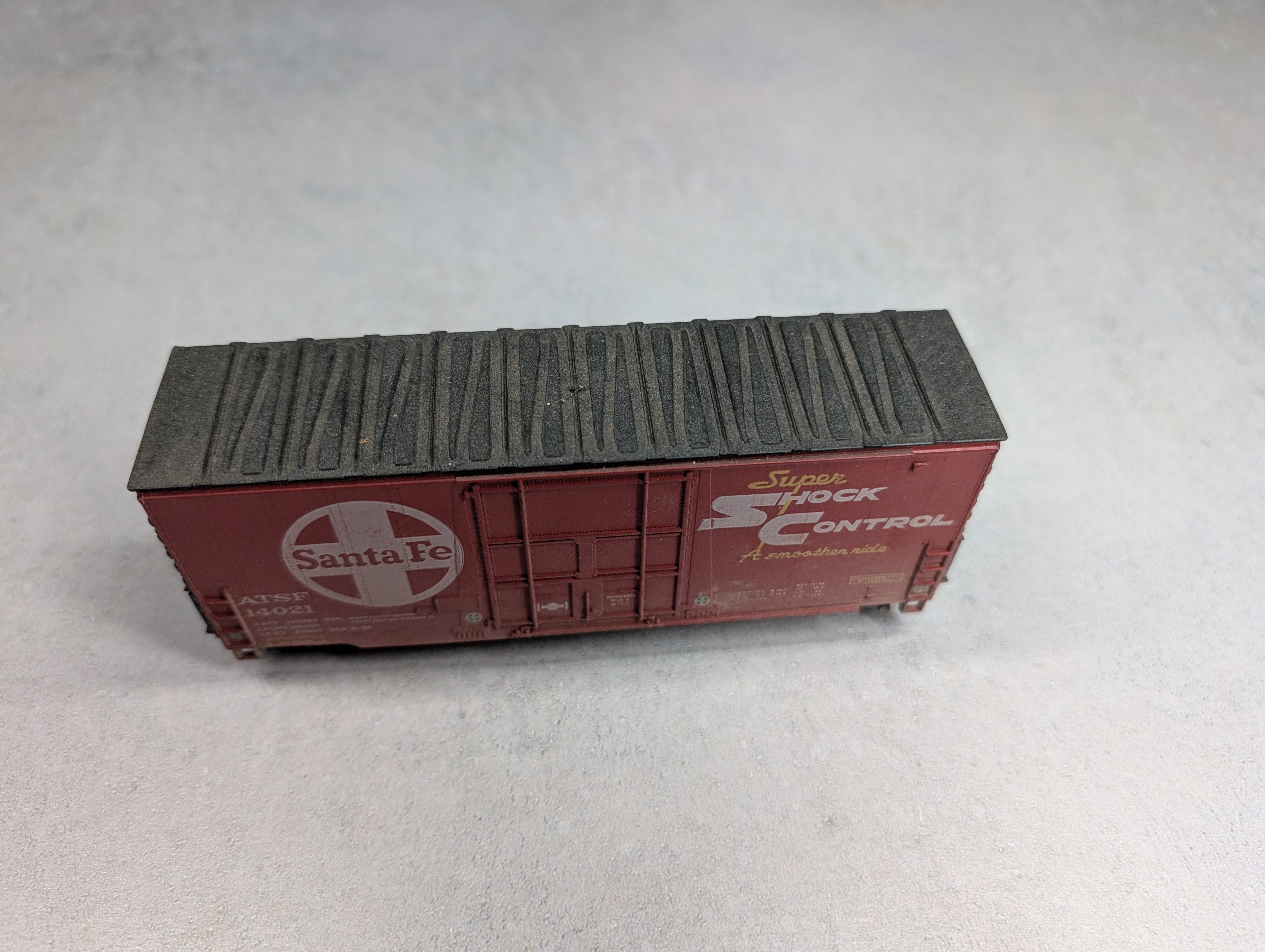 USED Athearn HO Scale HI-Cube Box Car Santa Fe ATSF #14021 Weathered
