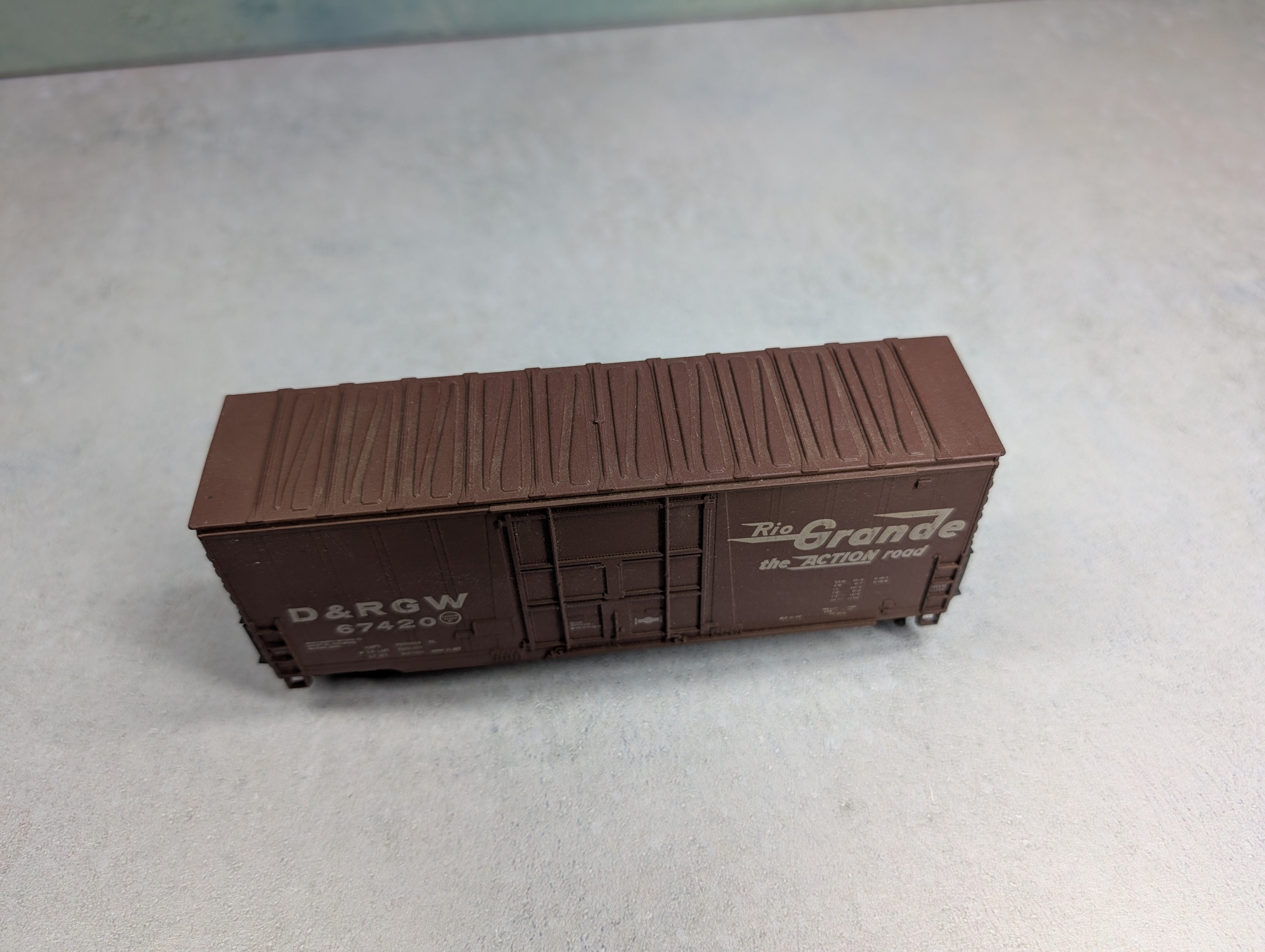USED Athearn HO Scale HI-Cube Box Car Rio Grande D&RGW #67420 Weathered