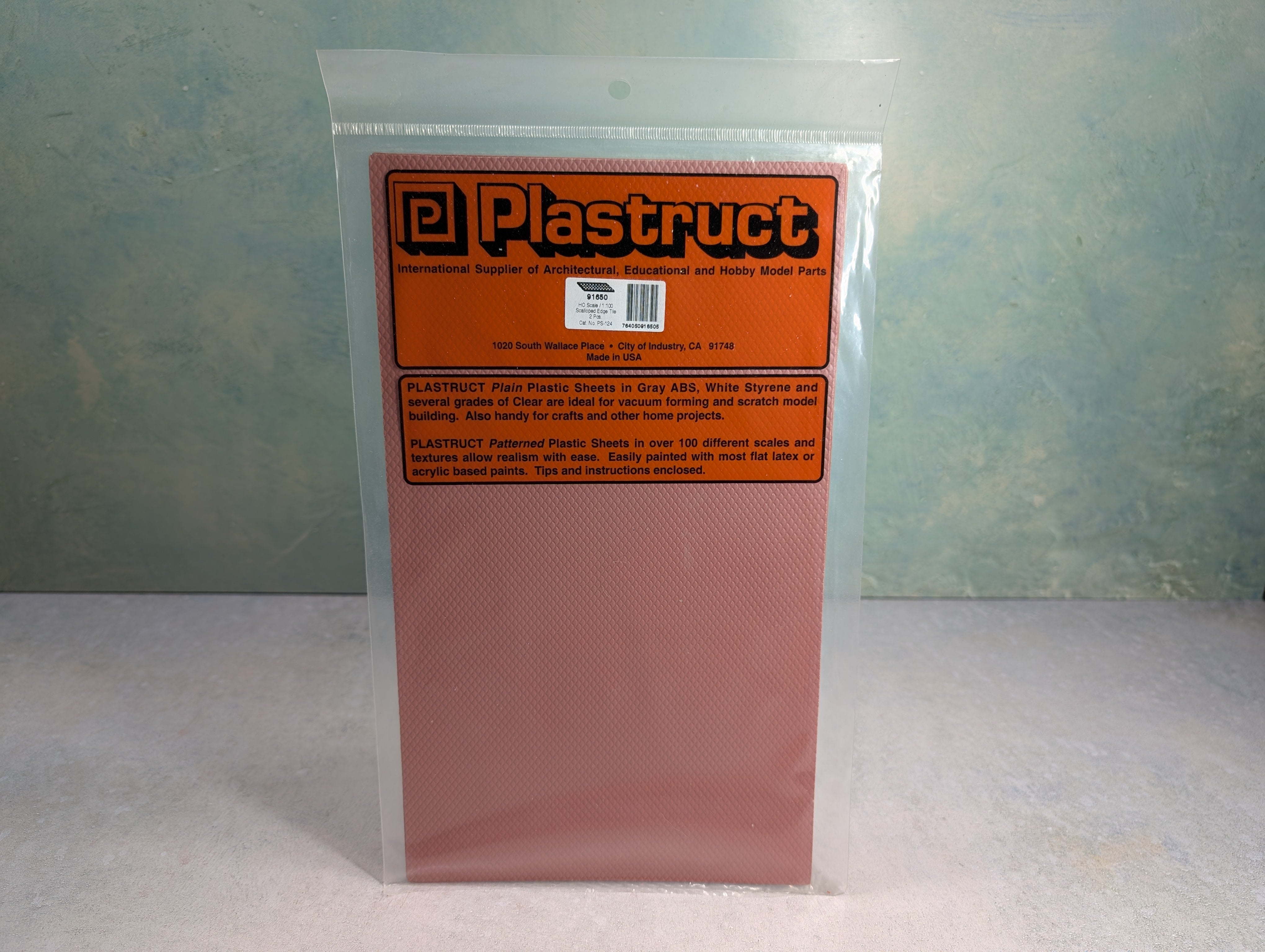 Plastruct 91650 HO Scale Scalloped Edge Tile (2pcs)