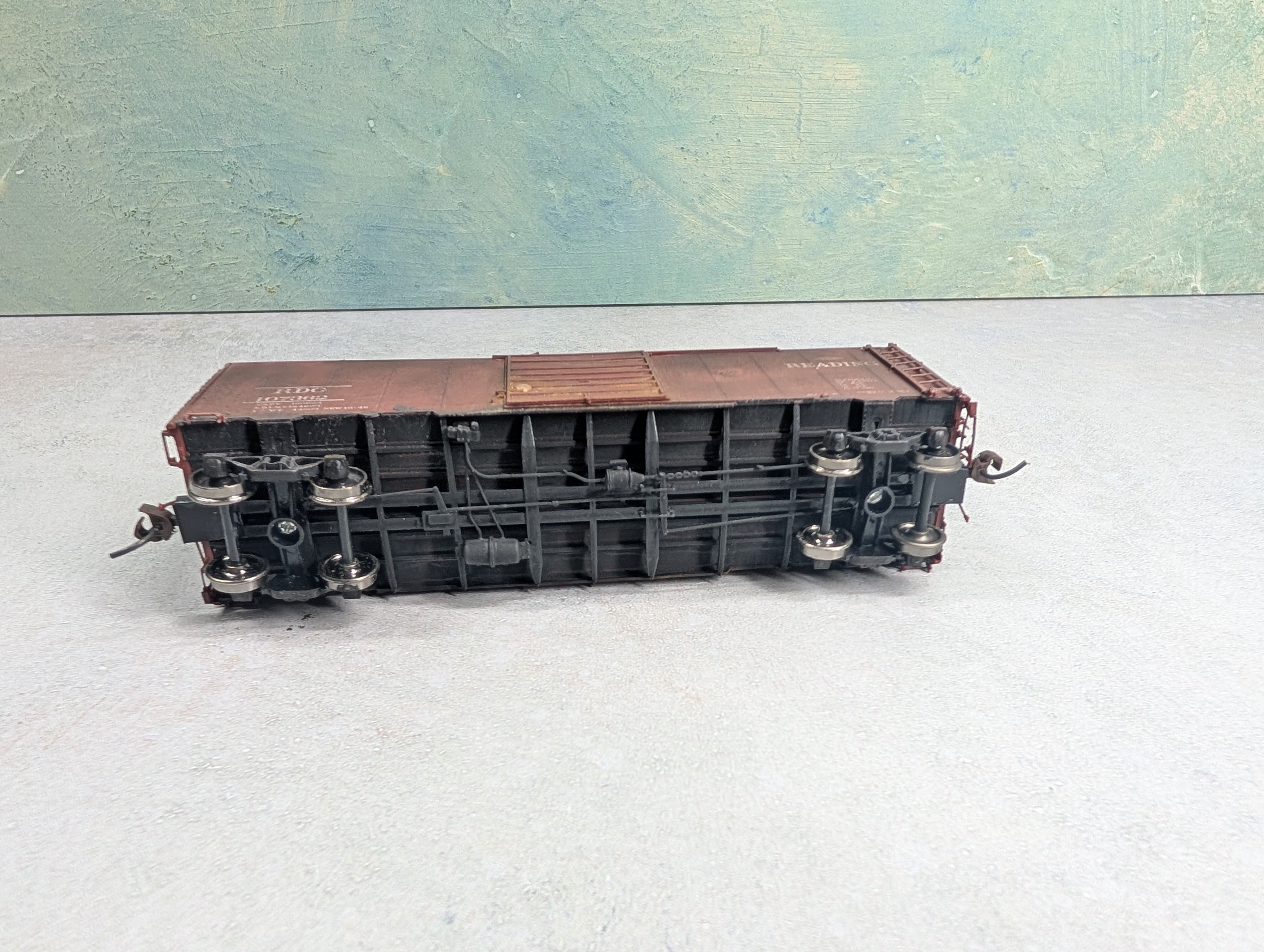 USED Branchline HO Scale Beautifully Weathered 40' Box Car Reading RDG #107362