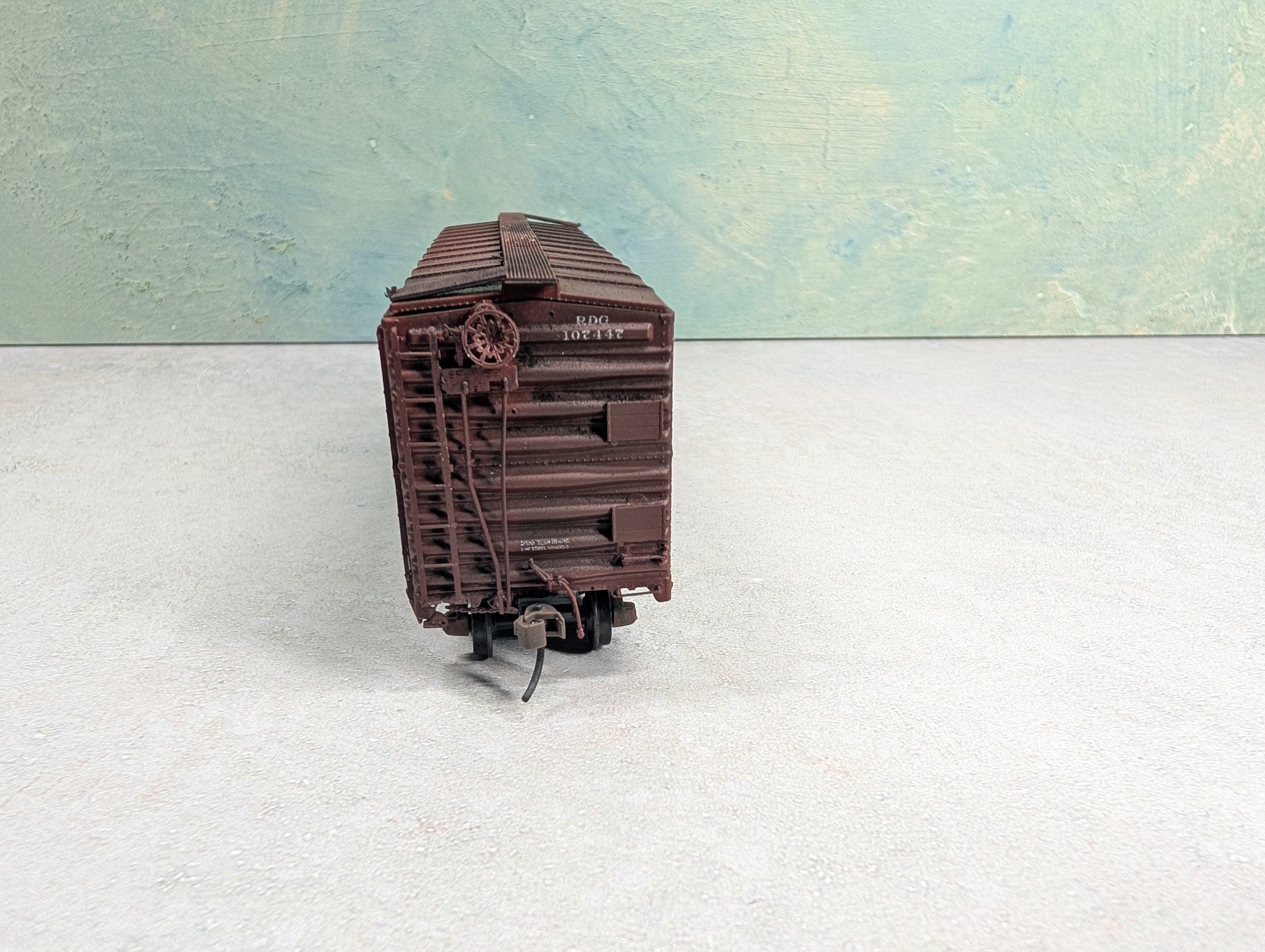 USED Branchline HO Scale Beautifully Weathered AAR 40' Box Car Reading RDG #107447