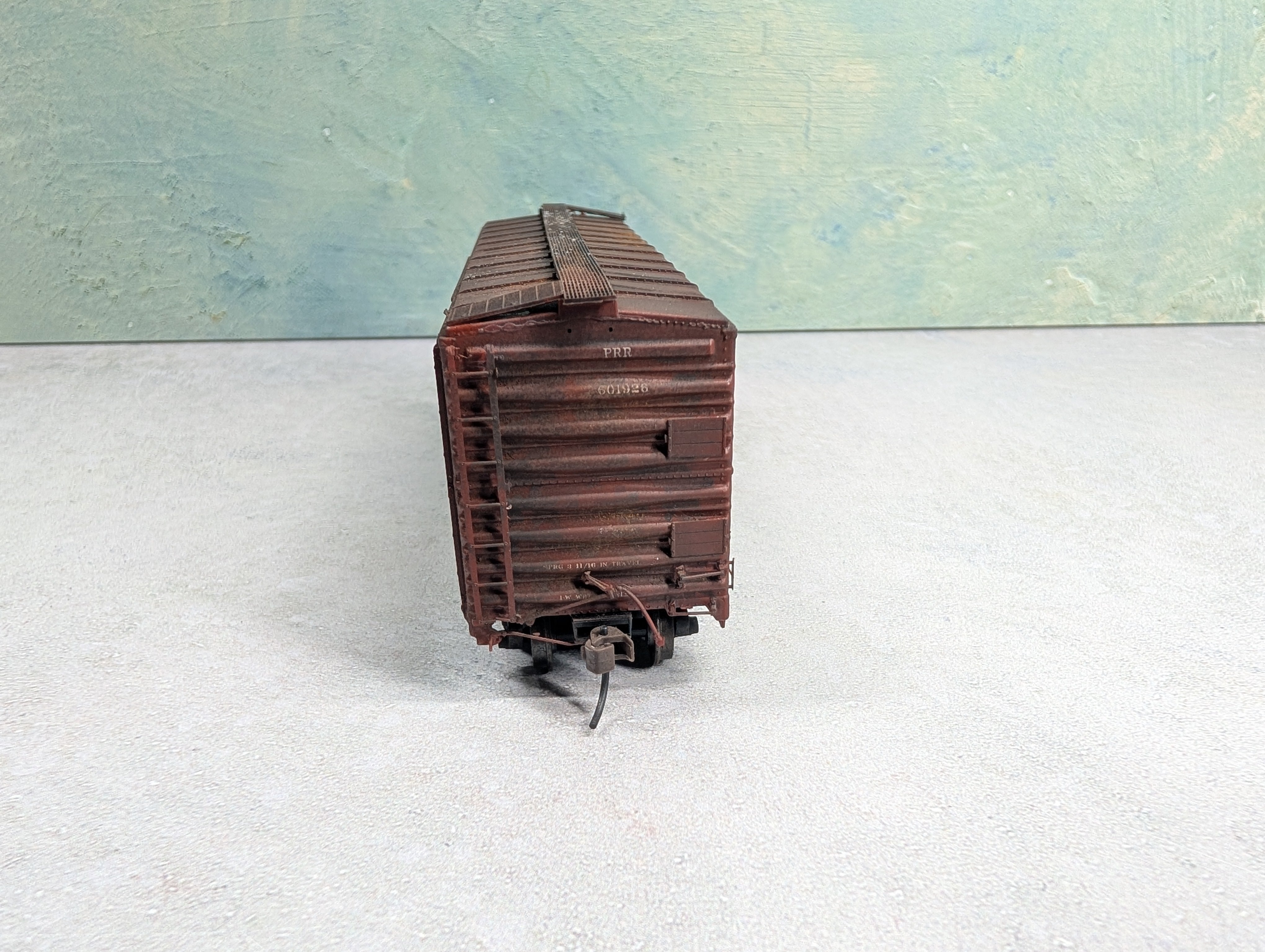 USED Branchline HO Scale Beautifully Weathered AAR 40' Box Car Pennsylvania PRR #601926