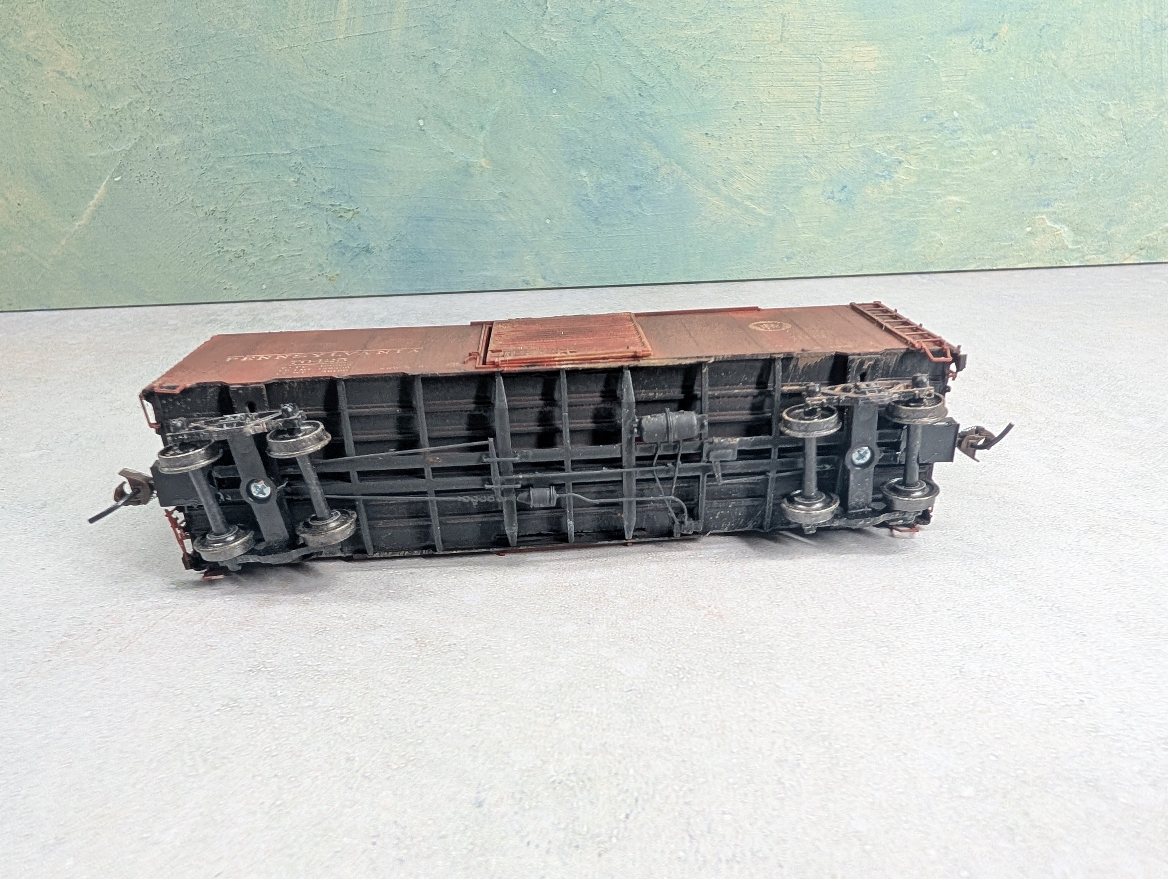 USED Branchline HO Scale Beautifully Weathered AAR 40' Box Car Pennsylvania PRR #70425
