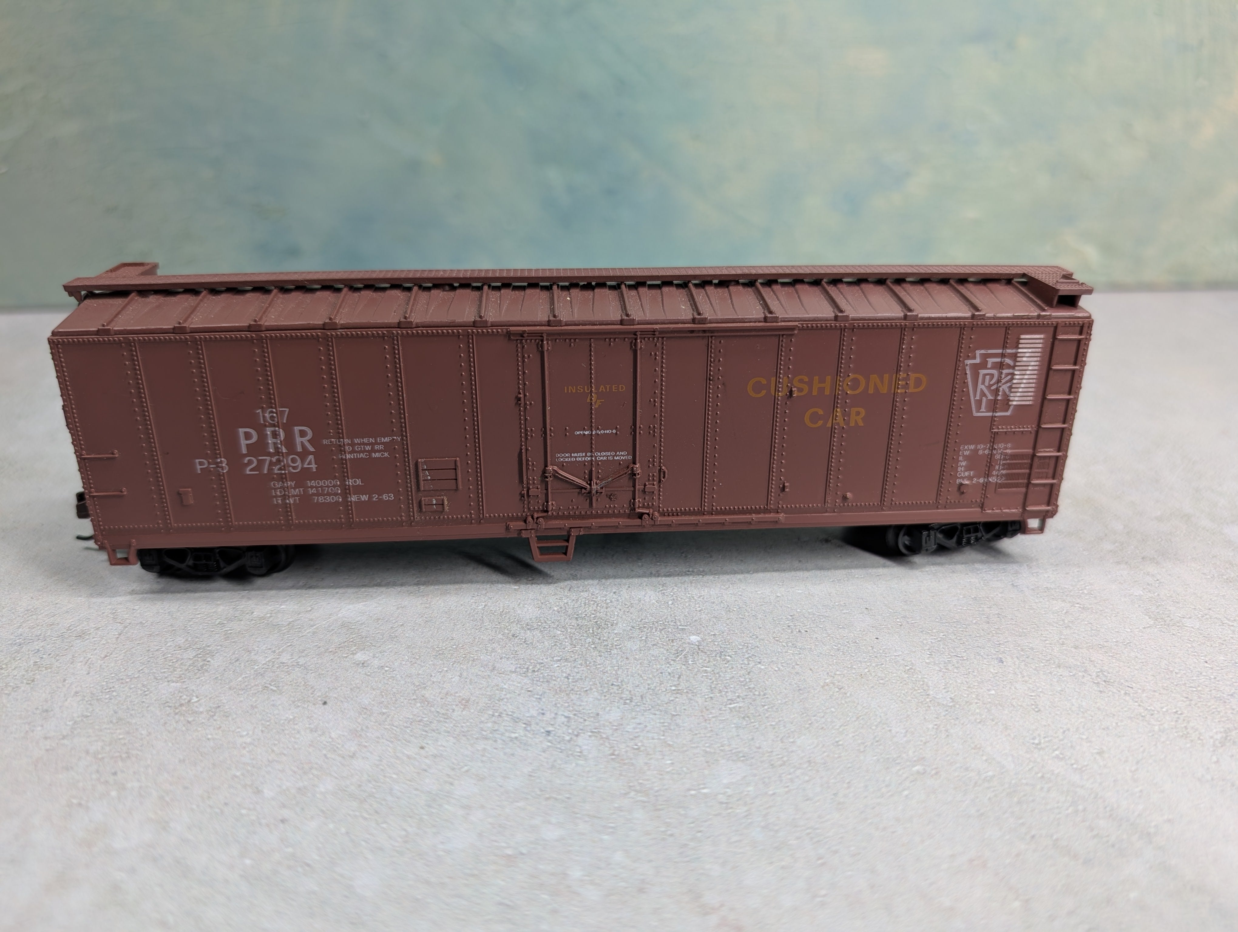 USED Lima HO Scale 50' Box Car Pennsylvania PRR #27294