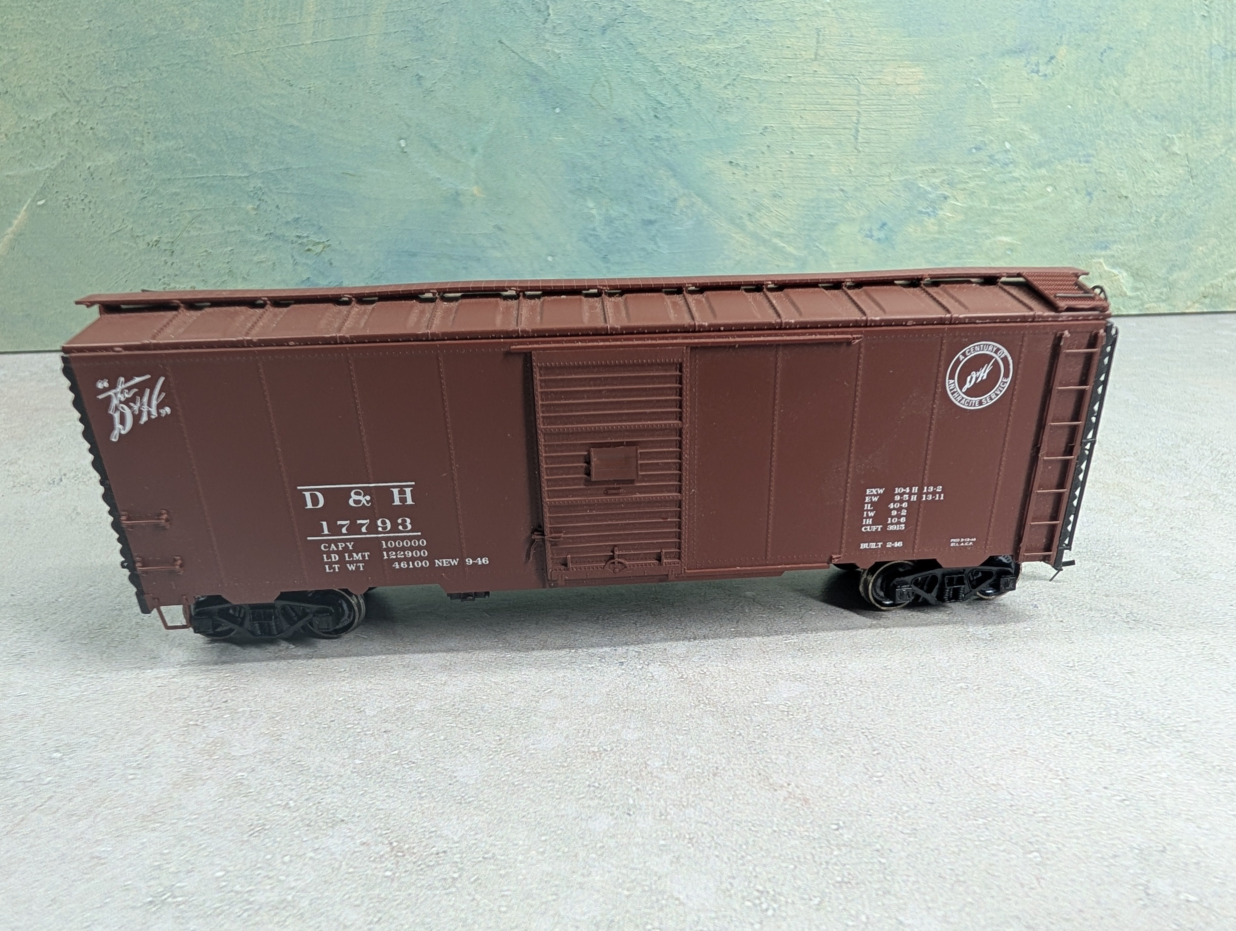 USED Branchline HO Scale 40' Box Car Delaware and Hudson D&H #17793