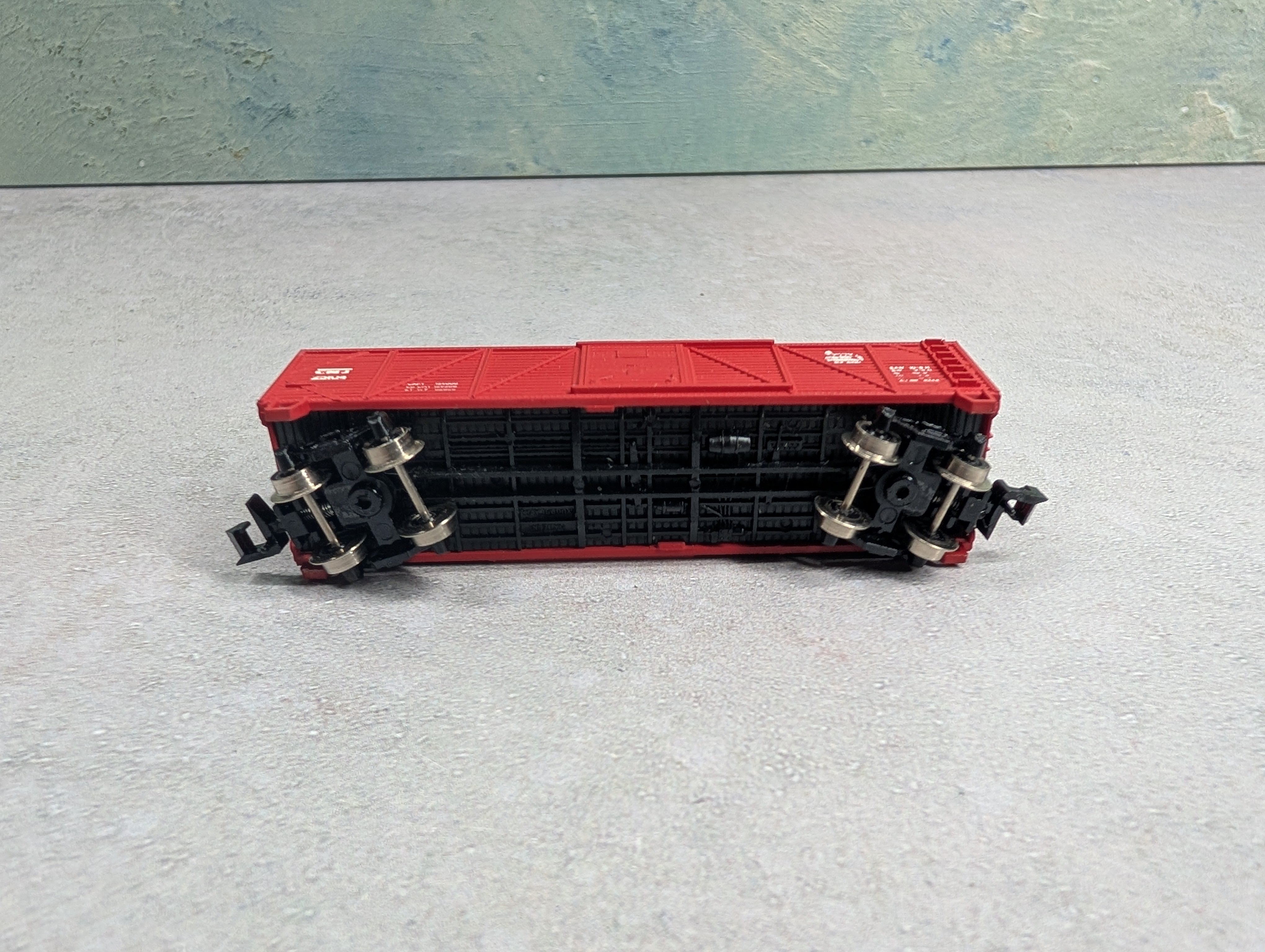 USED TRIX N Scale Wood Box Car Jersey Central CNJ #25104