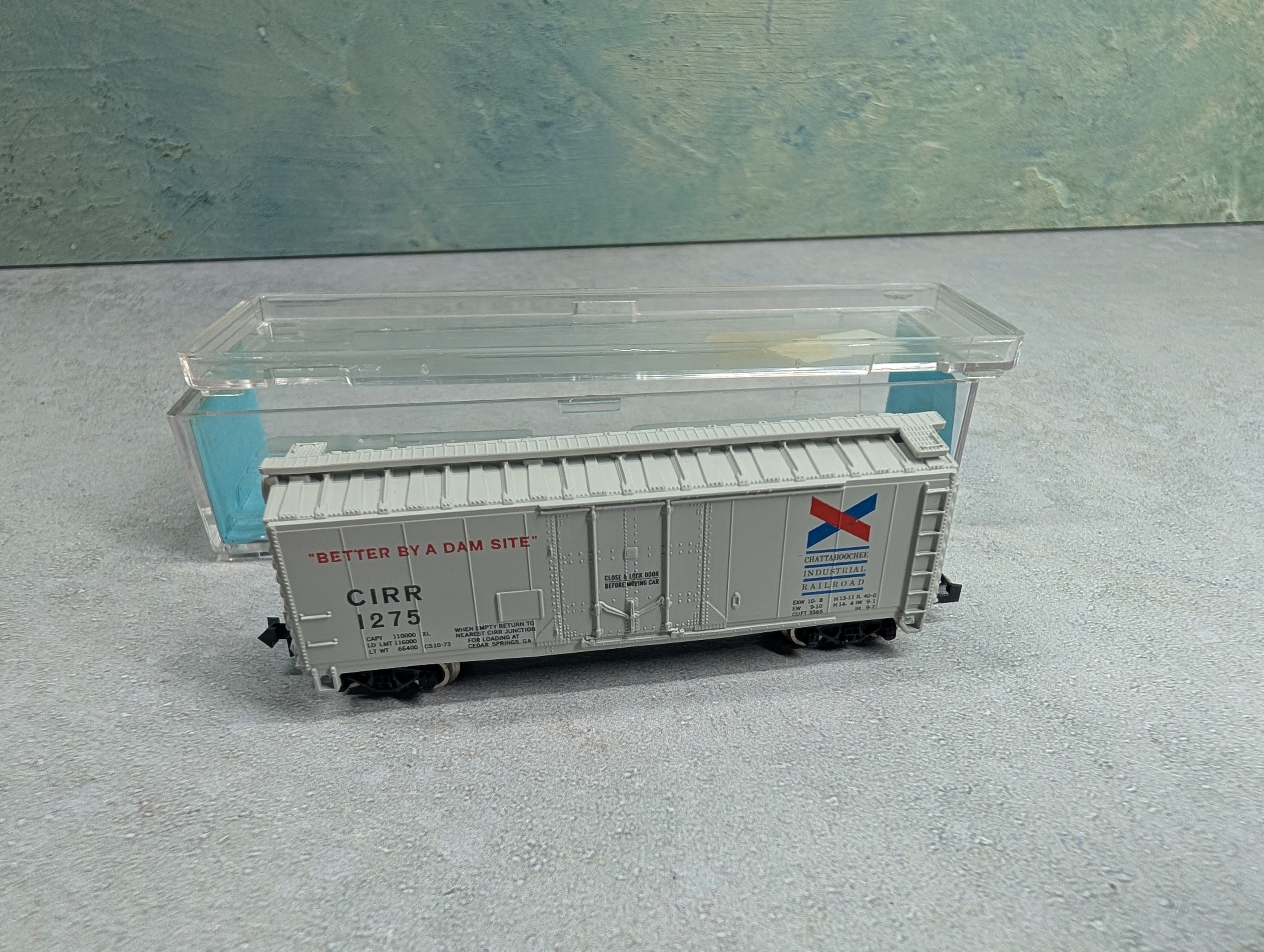 USED Atlas 3312 N Scale 40' PD Box Car Chattahoochee Industrial Railroad CIRR #1275