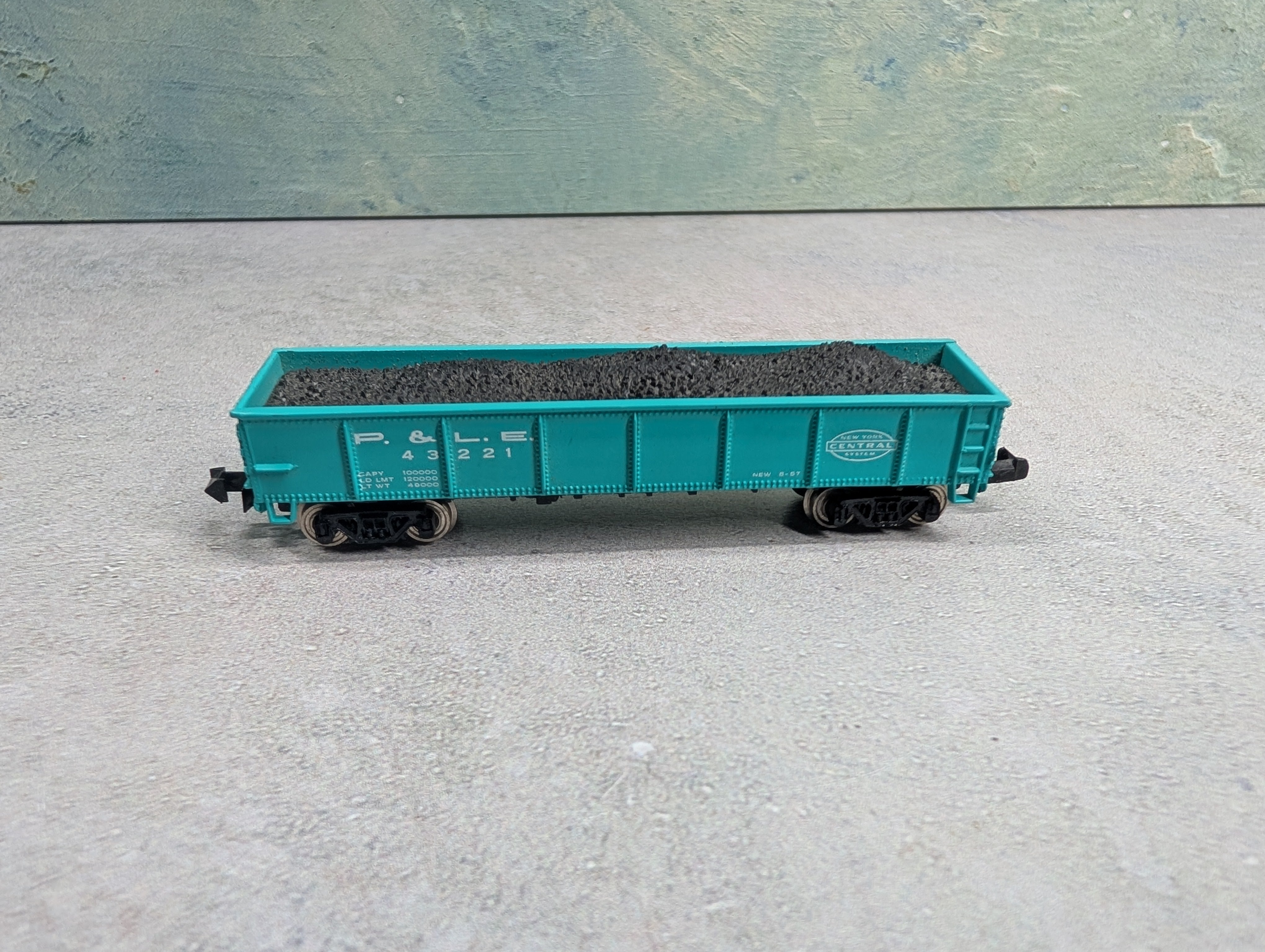 USED Bachmann N Scale 40' Gondola New York Central P&LE #43221