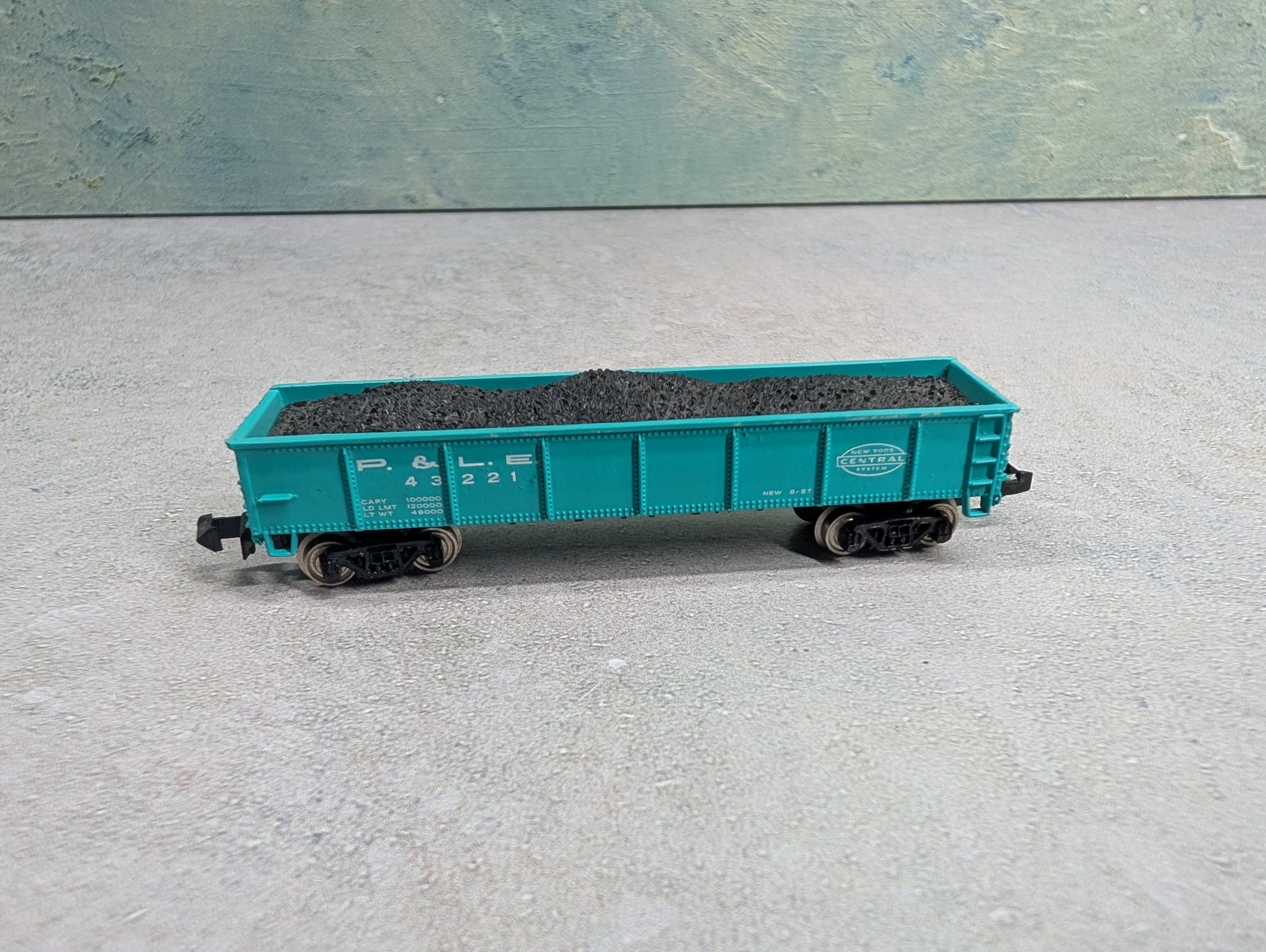 USED Bachmann N Scale 40' Gondola New York Central P&LE #43221