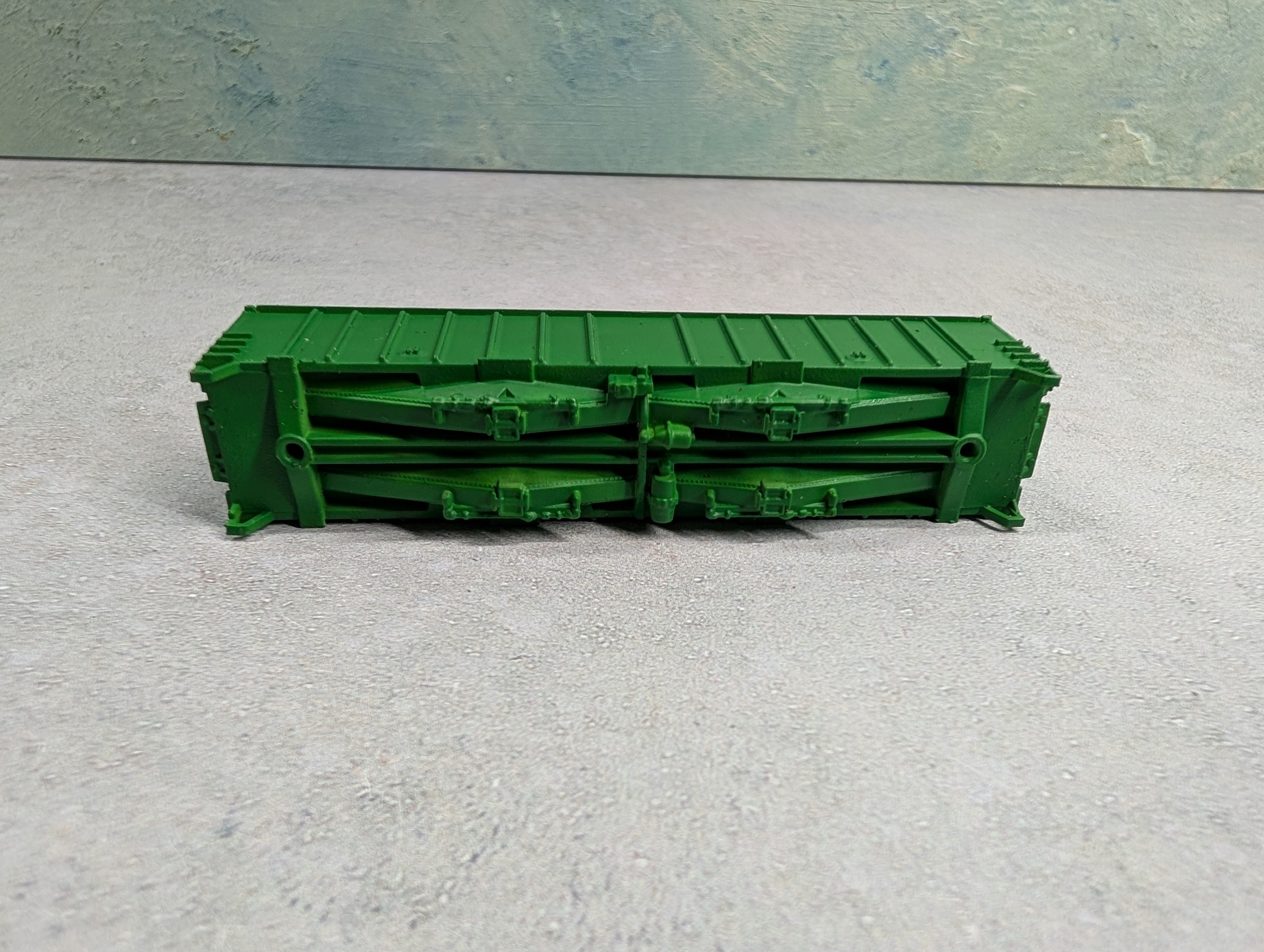 USED Delaware Valley Freight Car N Scale 50' 4180 Airslide Hopper Undecorated Green