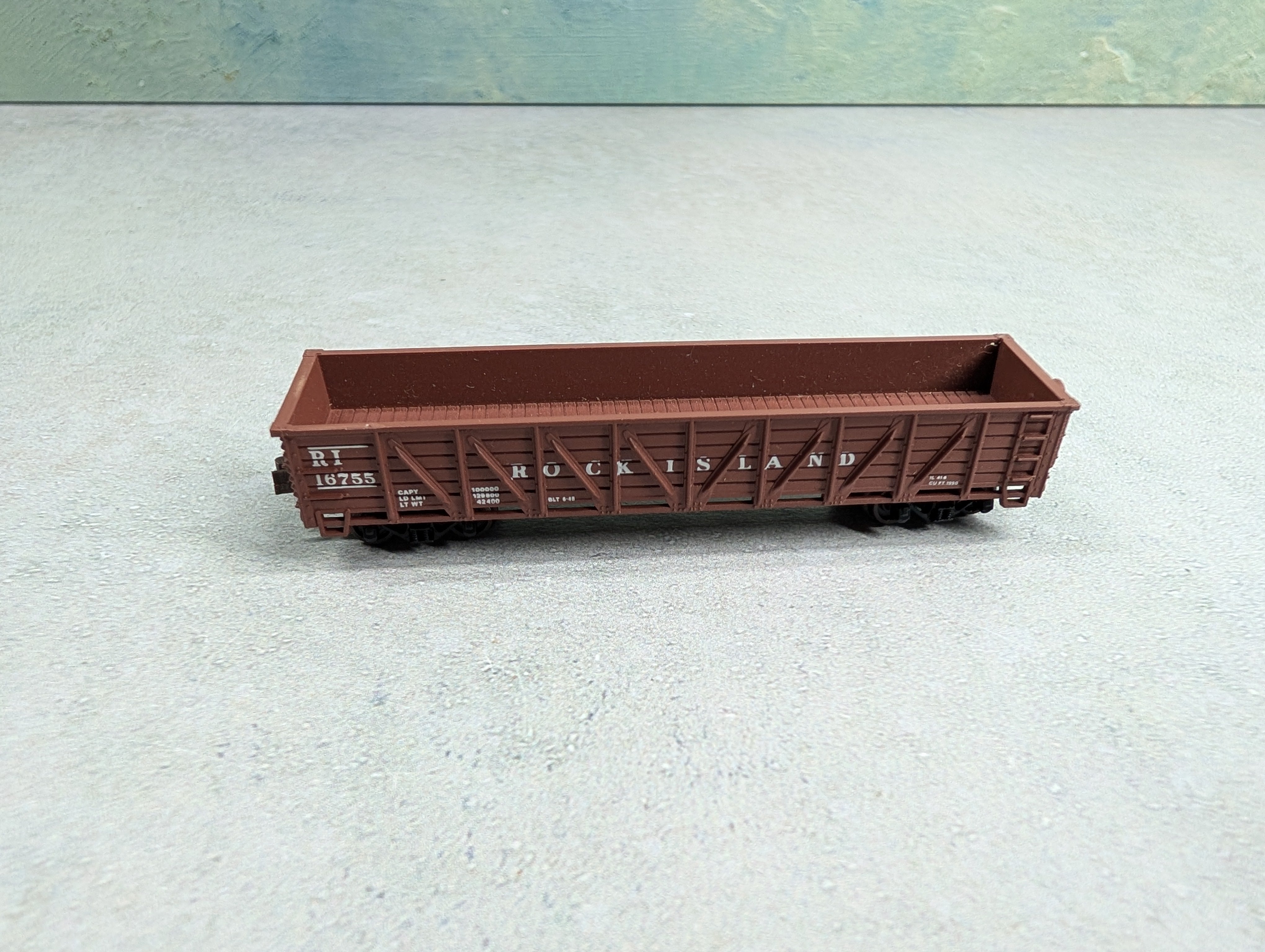 USED Walthers 932-8405 N Scale 40' Composite Gondola Rock Island RI #16755