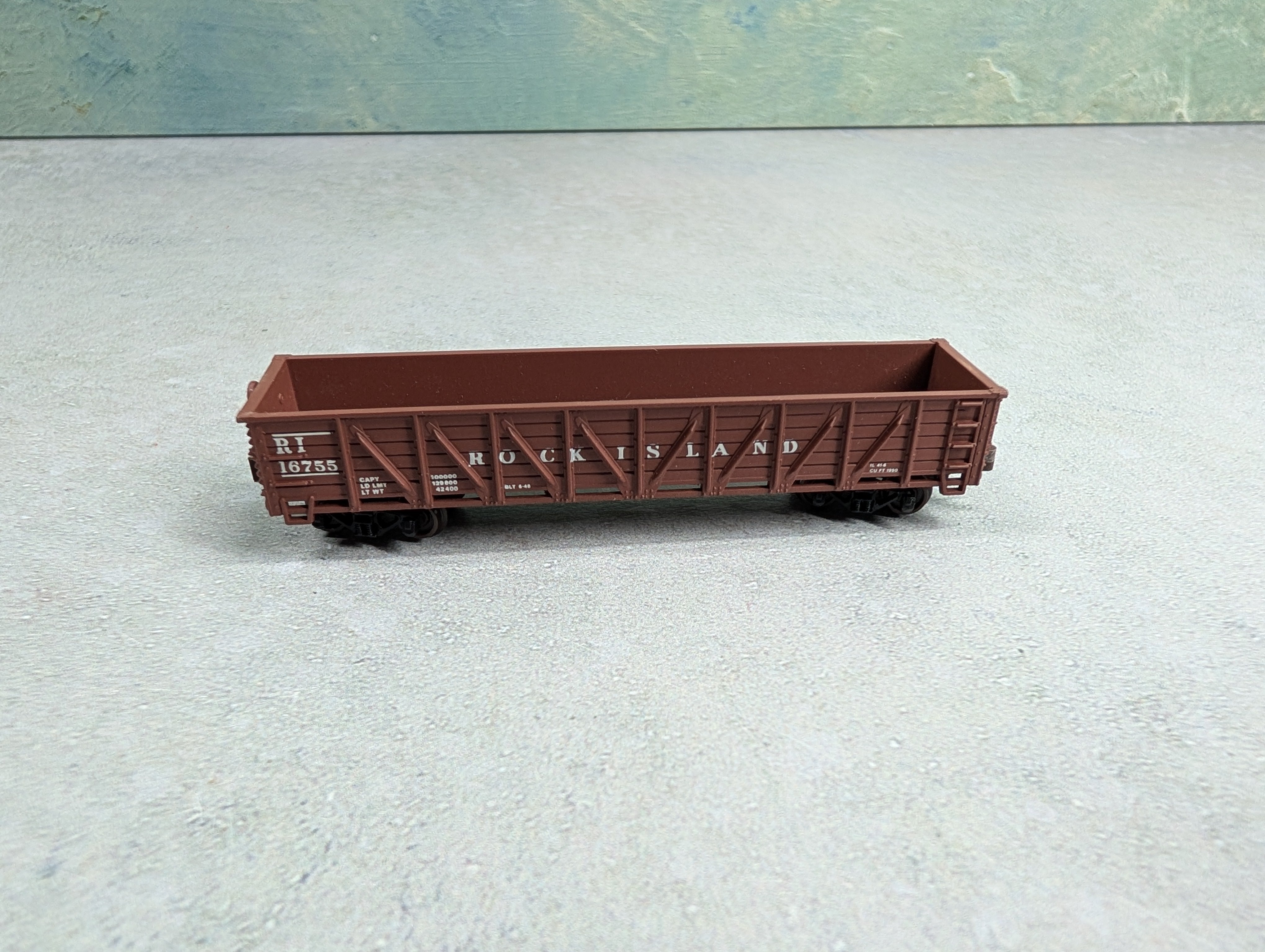 USED Walthers 932-8405 N Scale 40' Composite Gondola Rock Island RI #16755