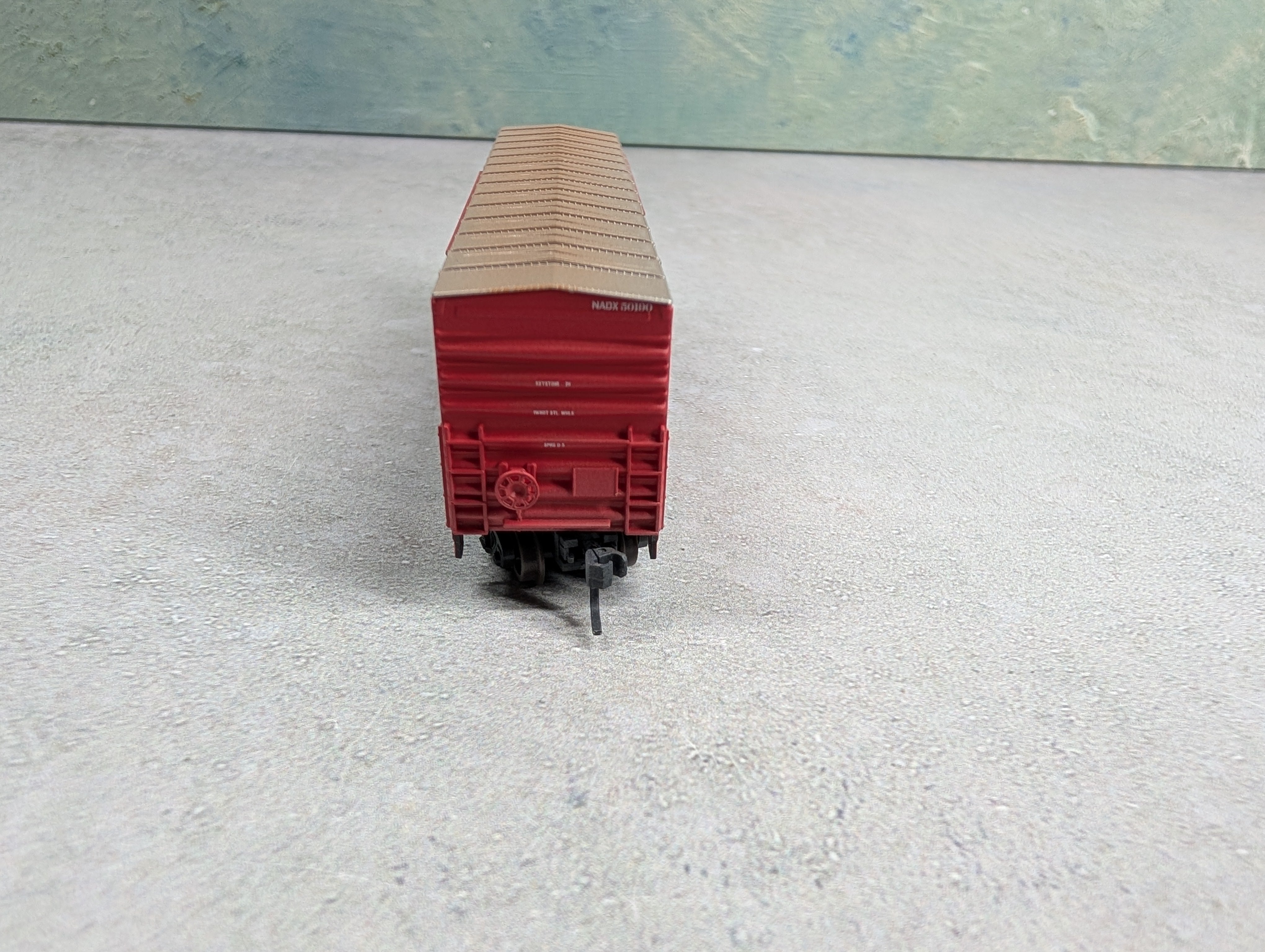 USED Athearn 11179 N Scale 50' NACC Box Car Alumax NADX #50190 Light Weathering