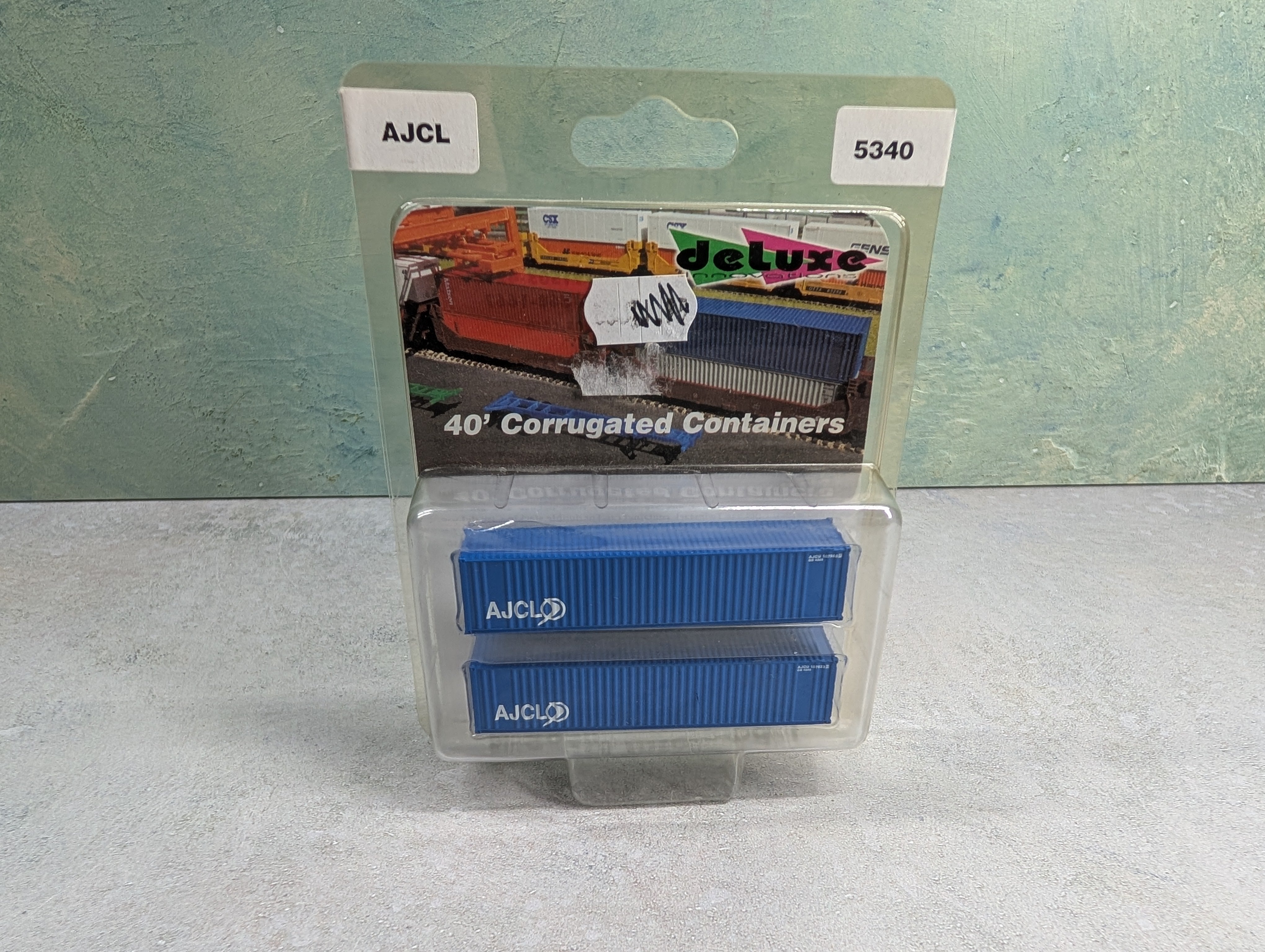 Deluxe 5340 N Scale 40' Corrugated Containers AJCL