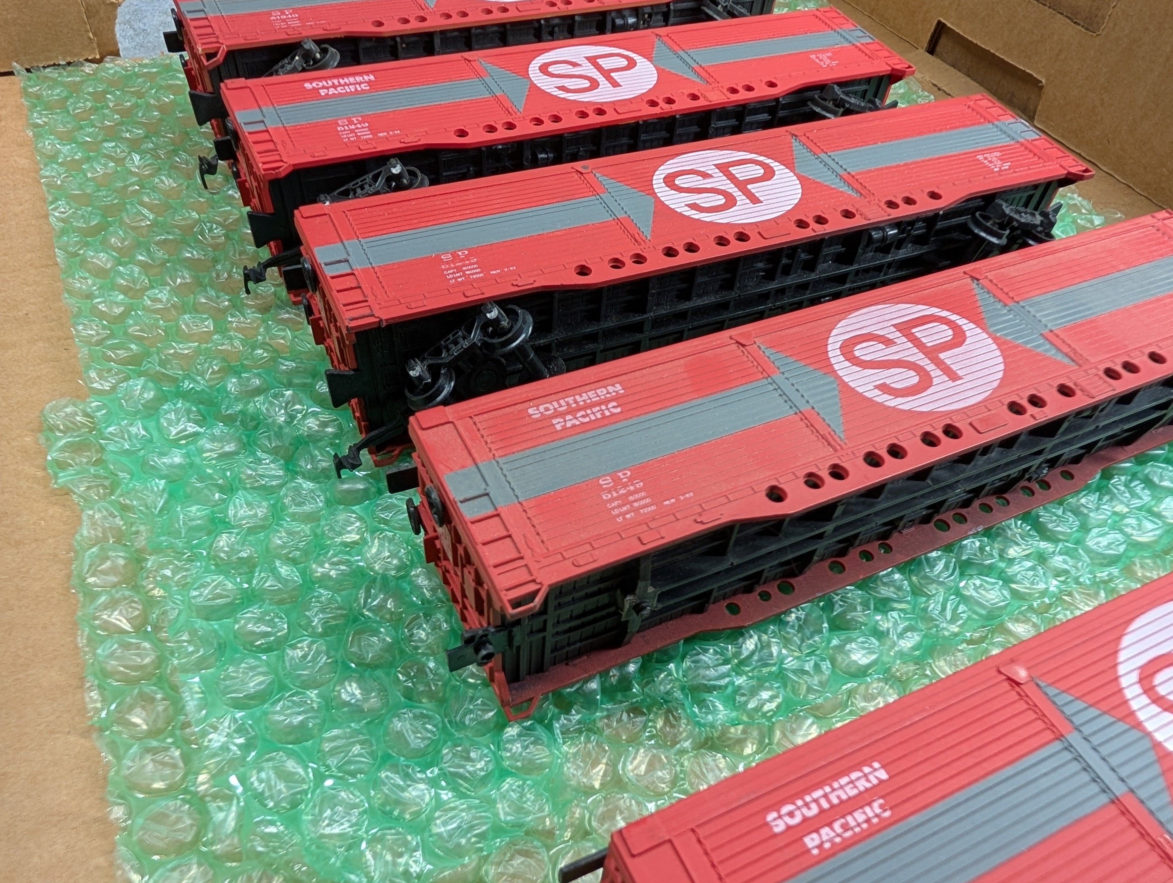 USED AHM HO Scale 55' All Door Box Cars Southern Pacific SP #51249 (6 pcs)