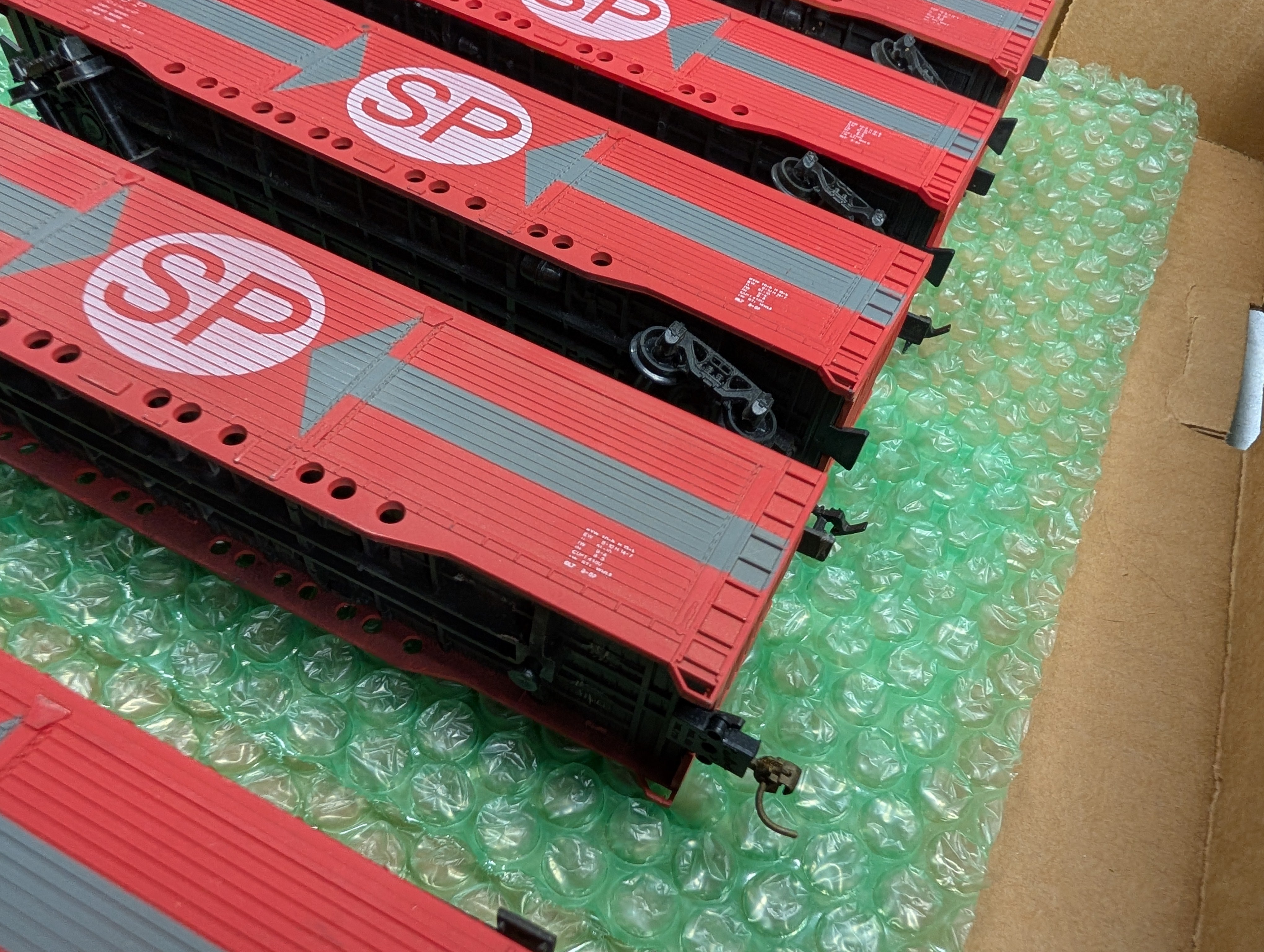 USED AHM HO Scale 55' All Door Box Cars Southern Pacific SP #51249 (6 pcs)