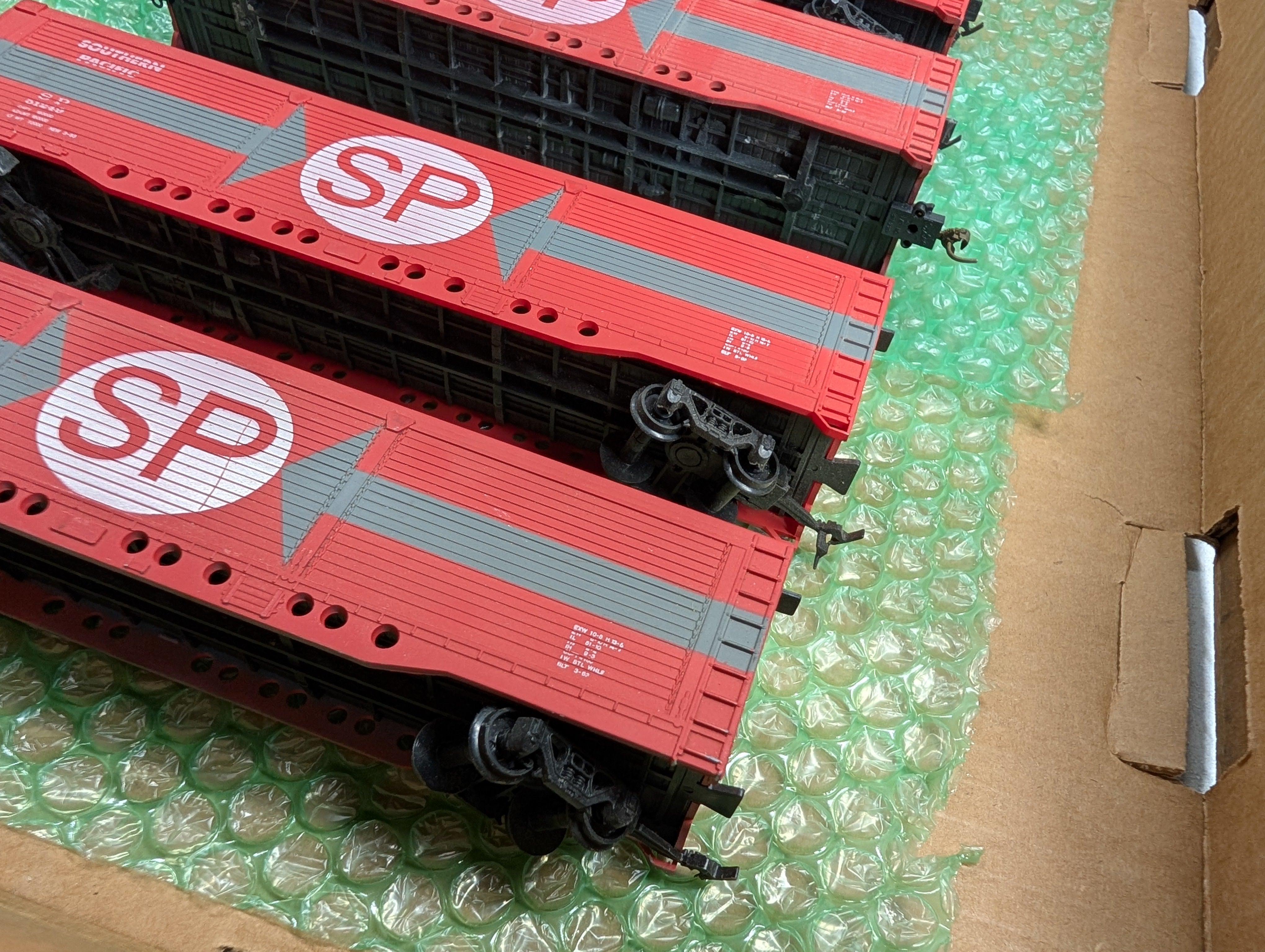 USED AHM HO Scale 55' All Door Box Cars Southern Pacific SP #51249 (6 pcs)