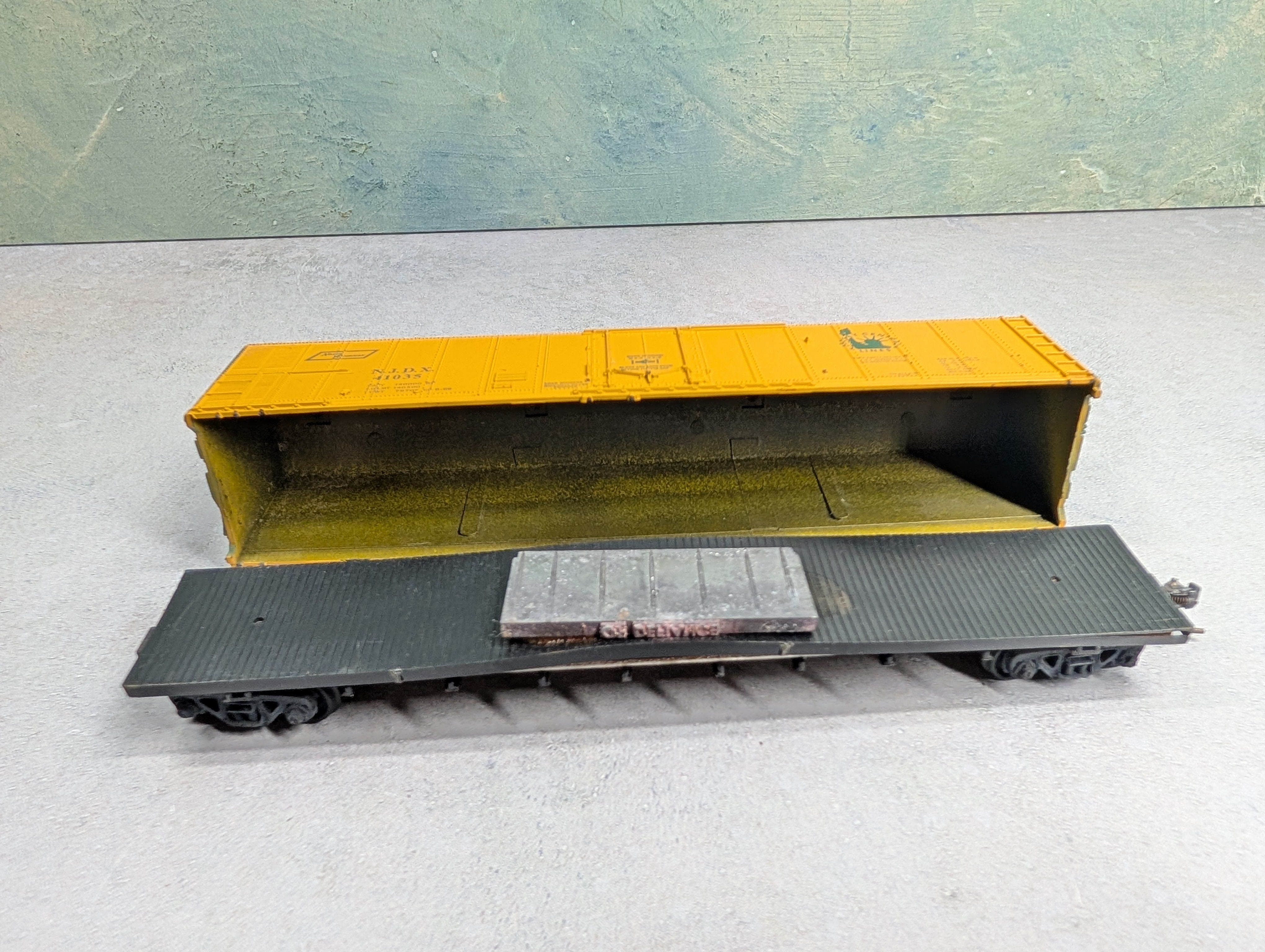 USED Athearn HO Scale 50' PD Box Car Jersey Central NJDX #41035
