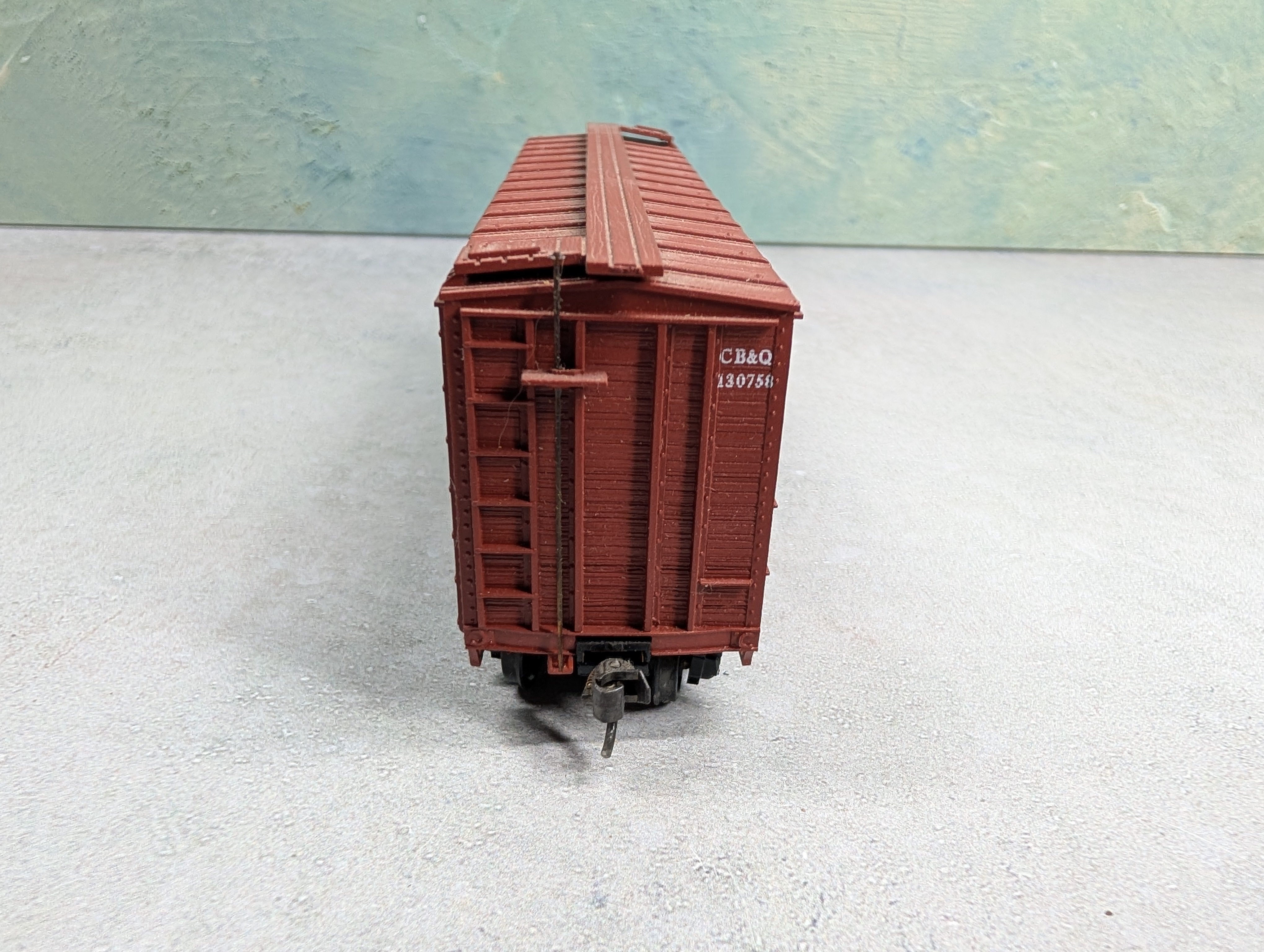 USED Accurail HO Scale 40' Wooden OB Box Car Burlington CB&Q #130258