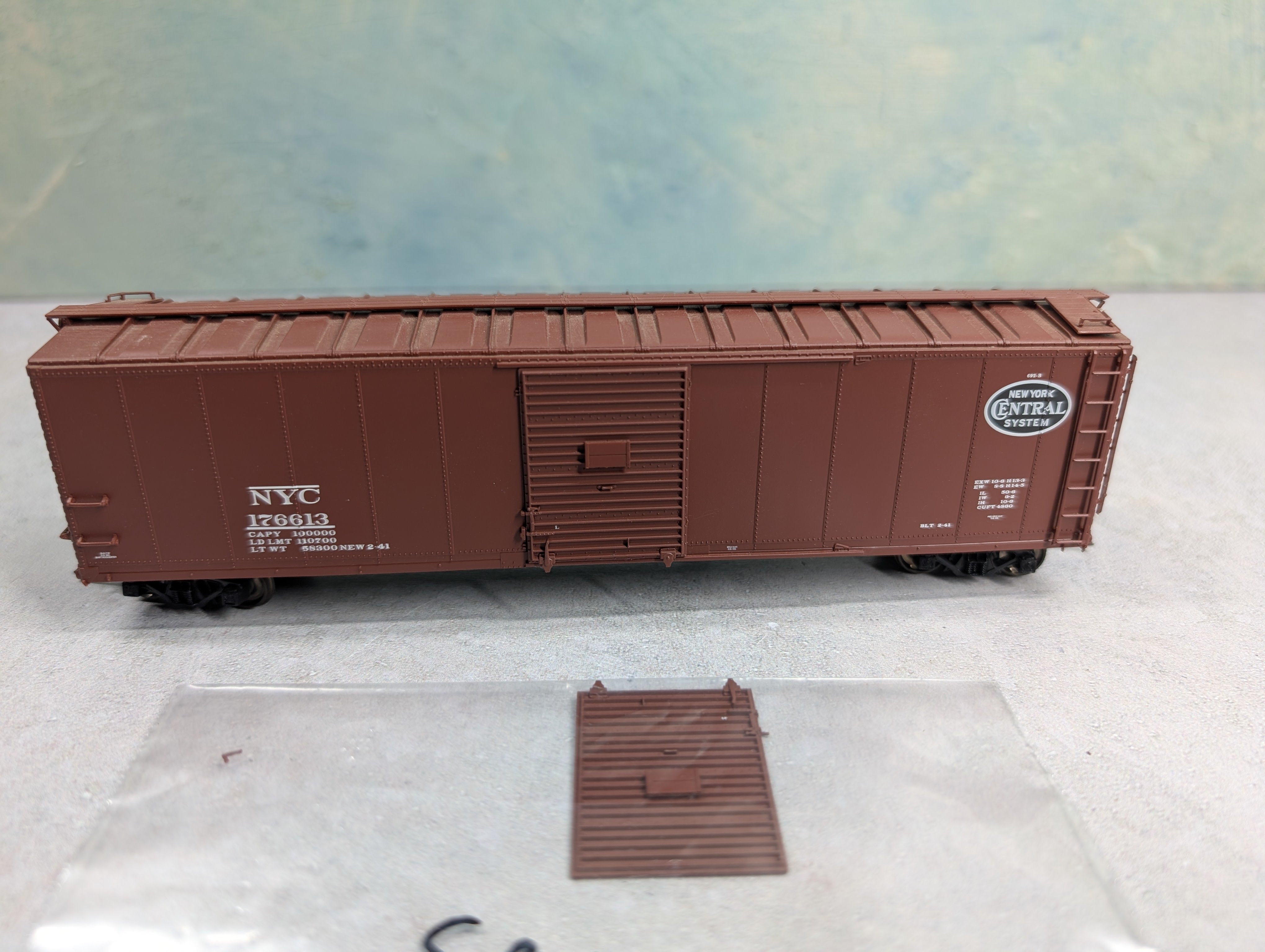 USED Life-Like HO Scale 50' Steel Box Car New York Central NYC #176613