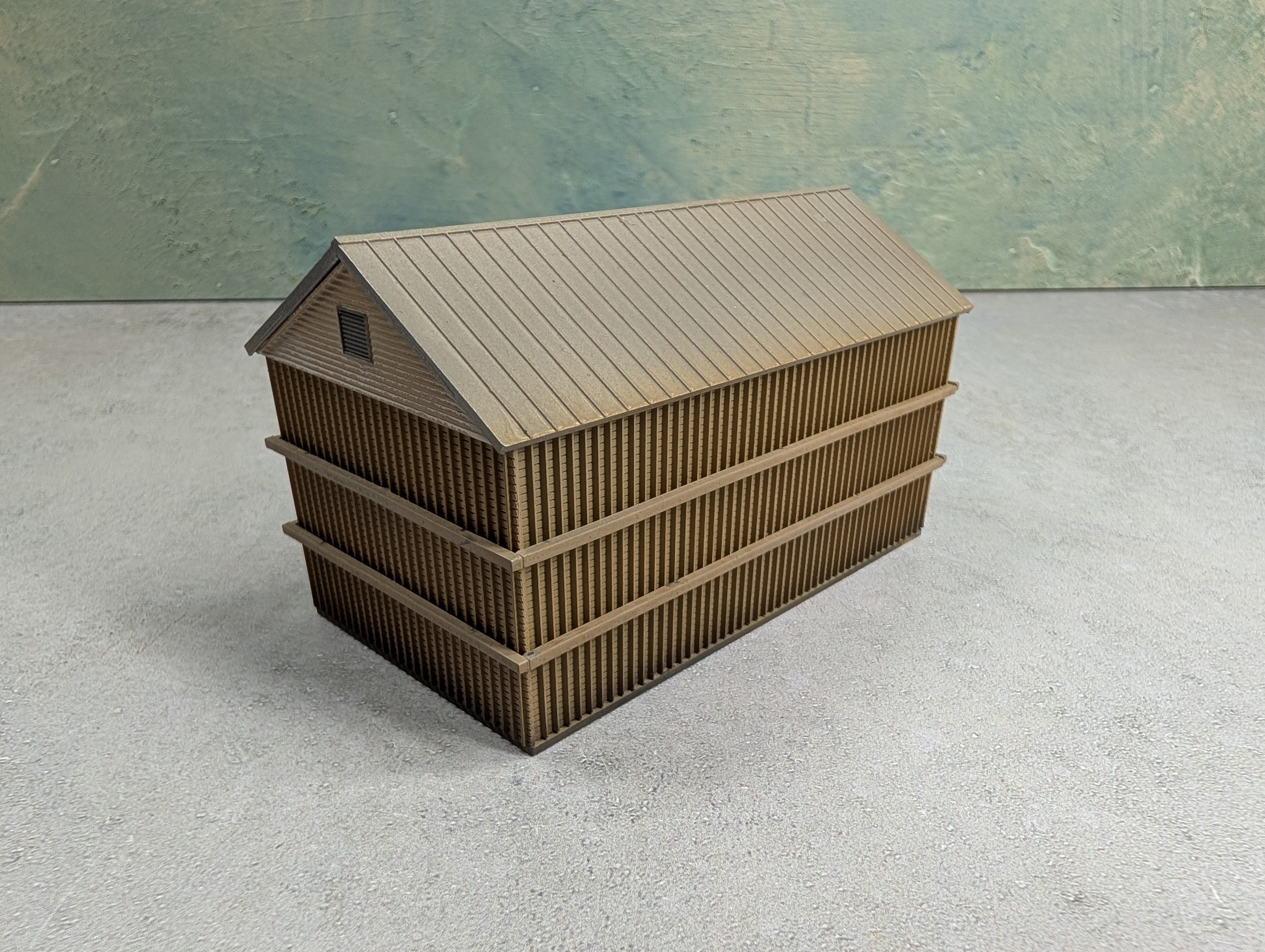 USED N Scale Warehouse Workshop Building