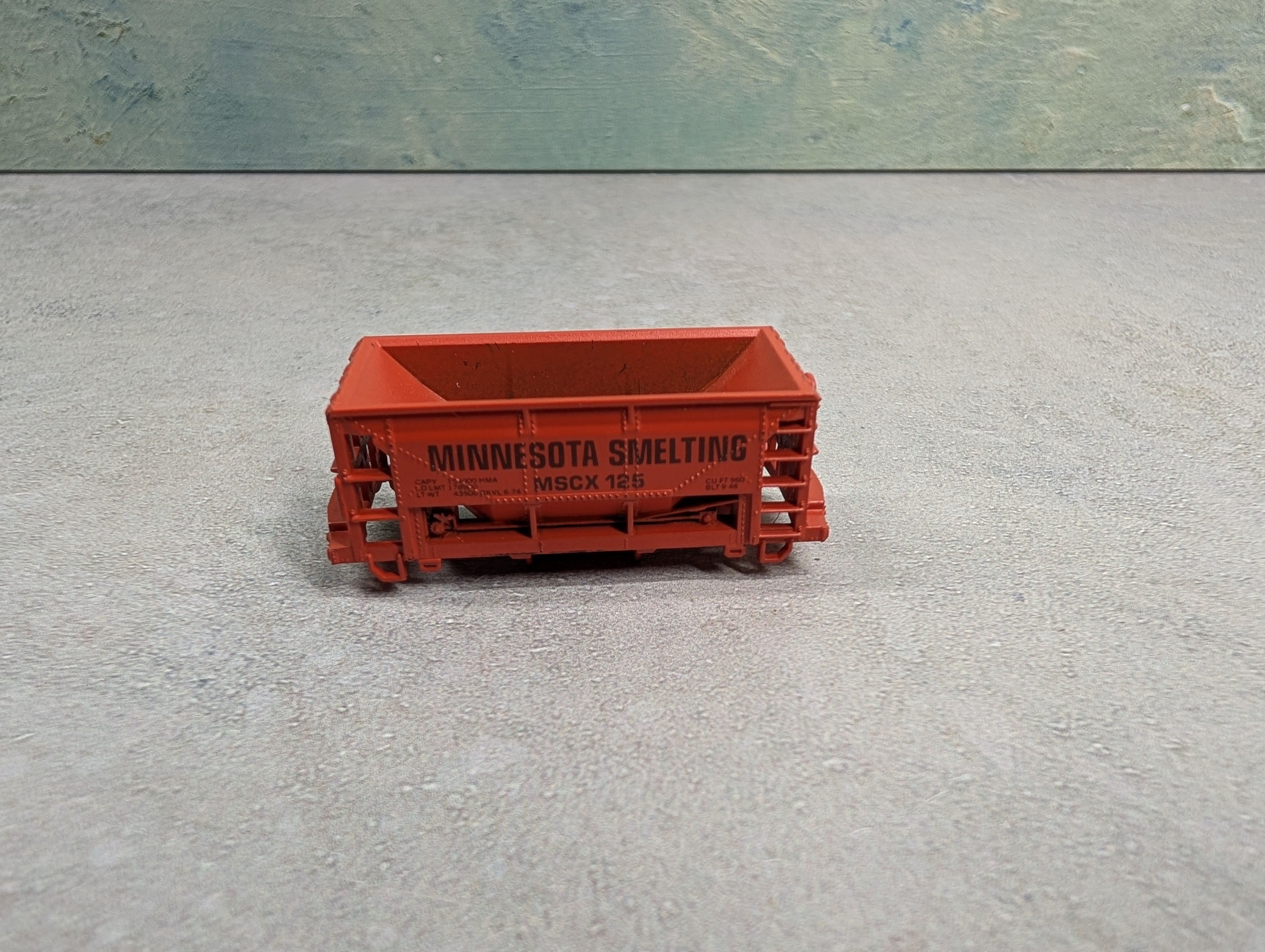 USED Atlas N Scale Ore Car Minnesota Smelting MSCX #125 No Trucks