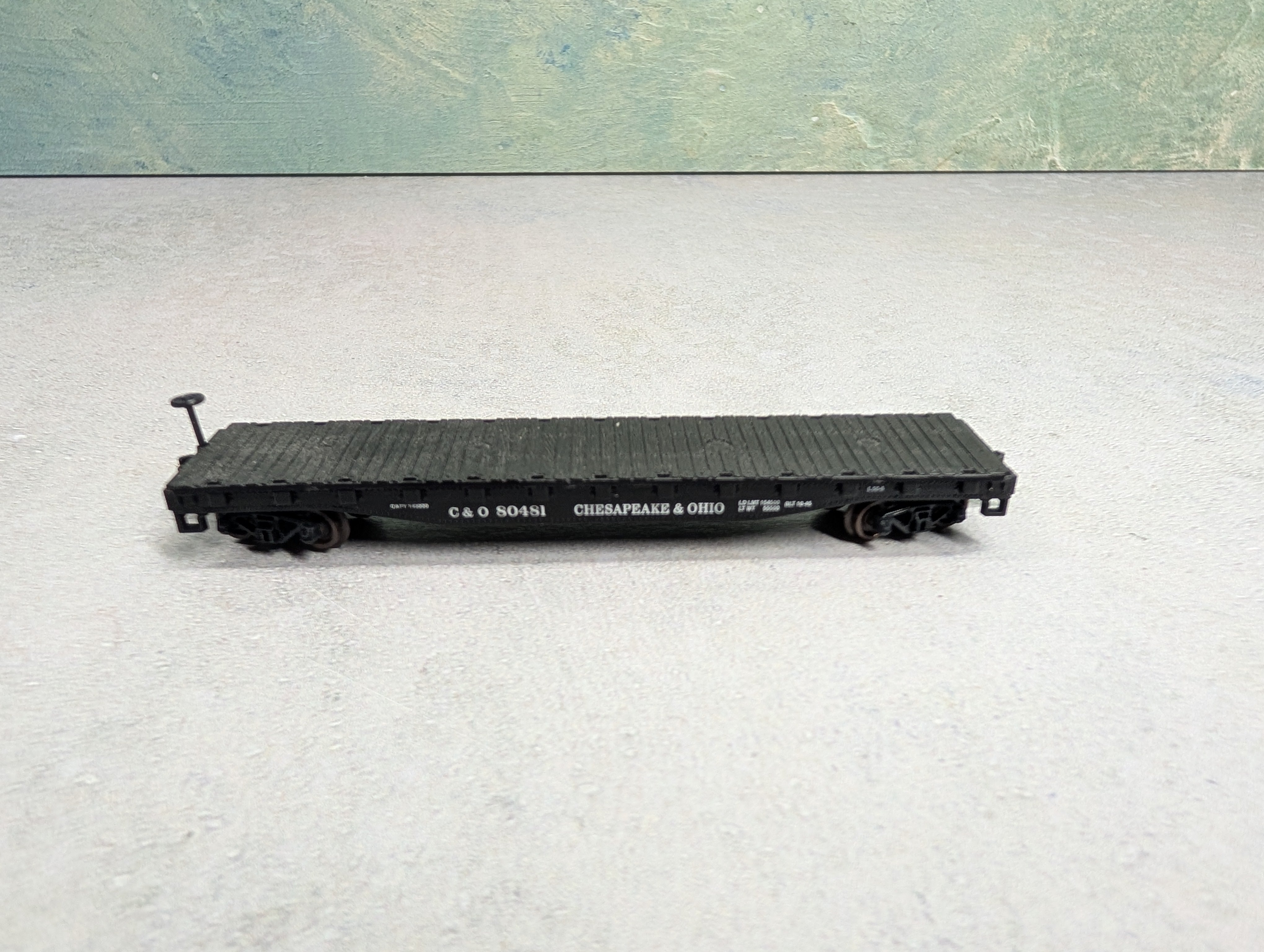 USED Atlas N Scale 50' Flat Car Chesapeake and Ohio C&O #80481