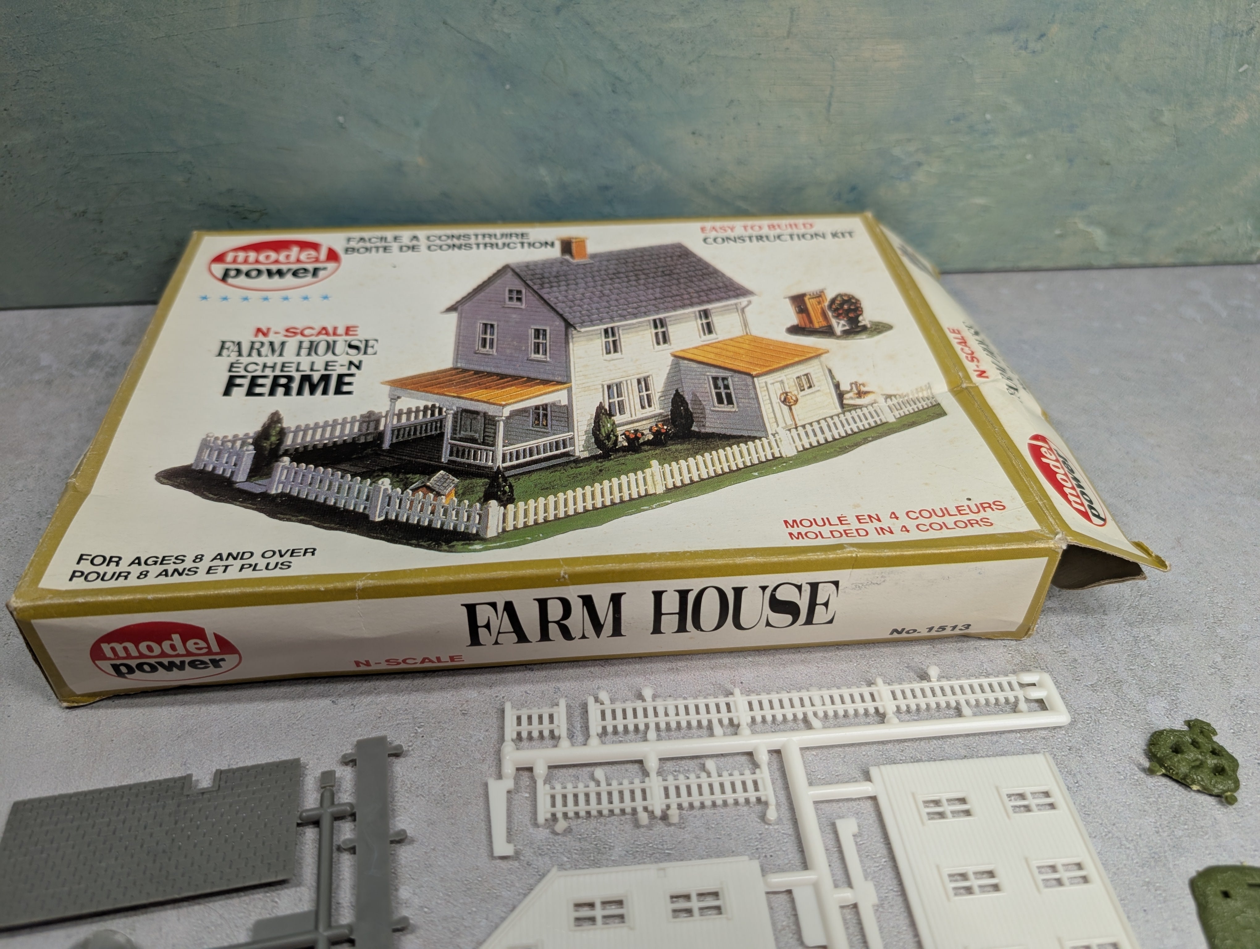 USED Model Power 1513 N Scale Farm House KIT