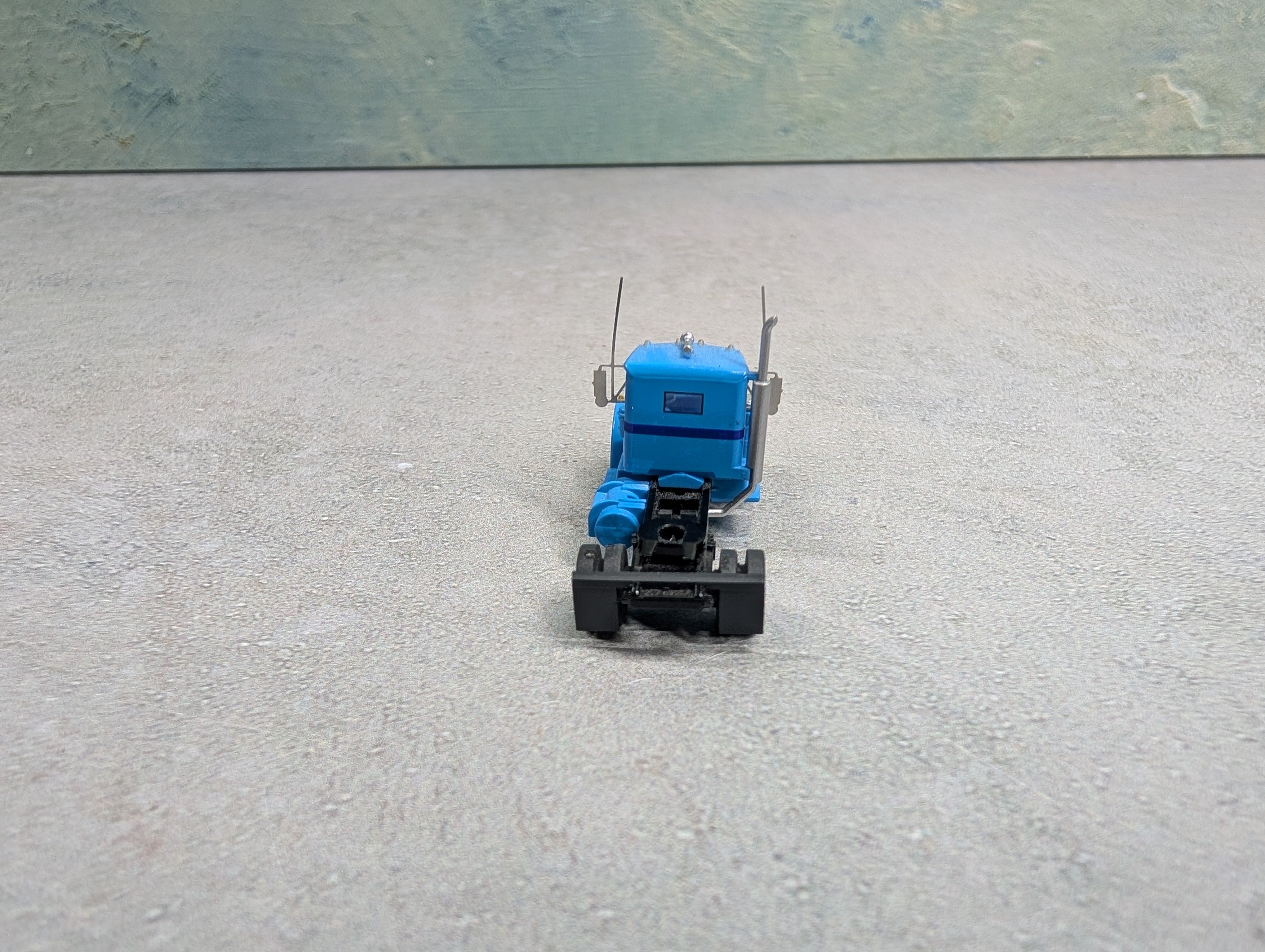 USED N Scale Baby Blue Peterbilt Tractor Cab