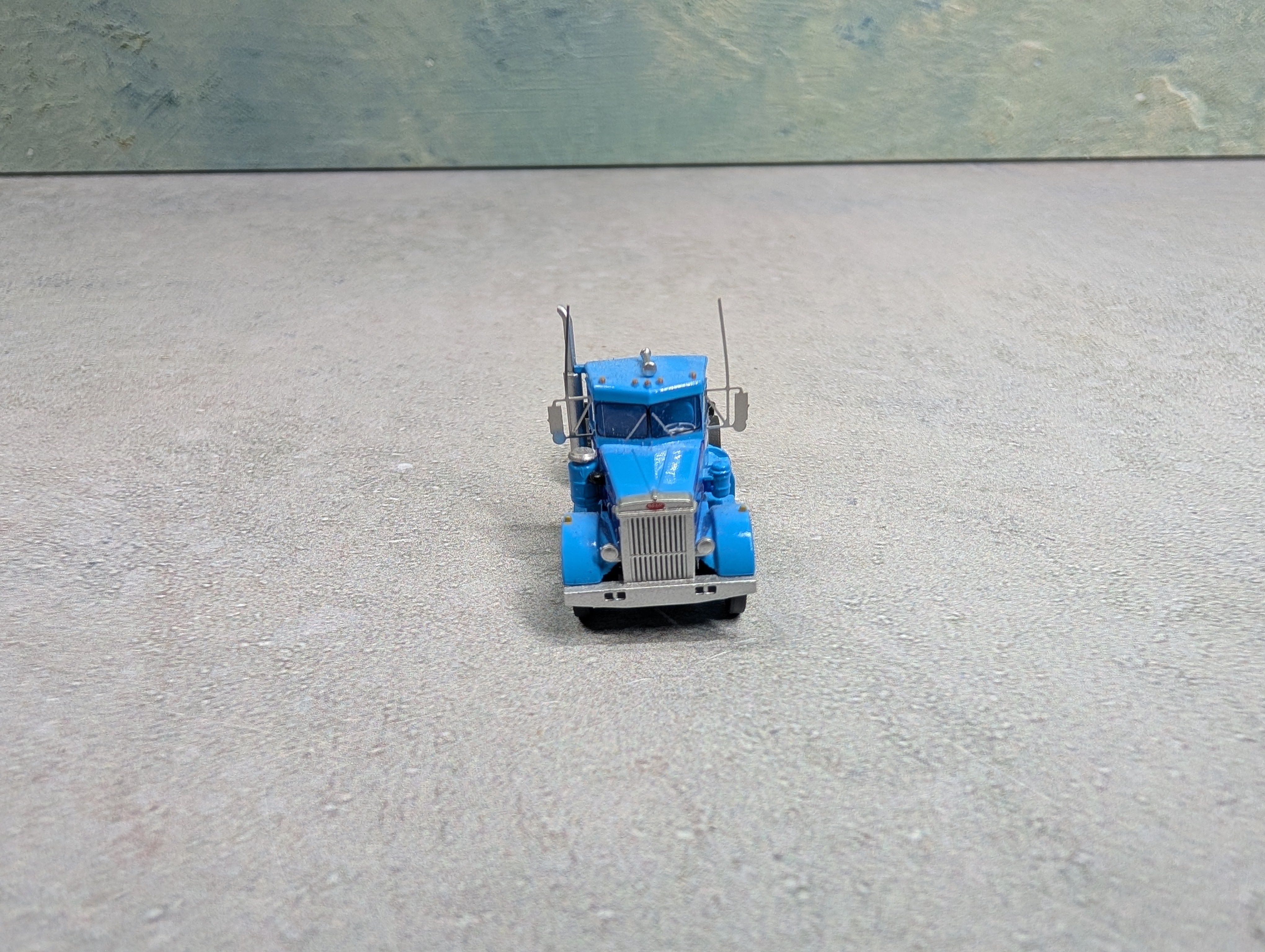 USED N Scale Baby Blue Peterbilt Tractor Cab