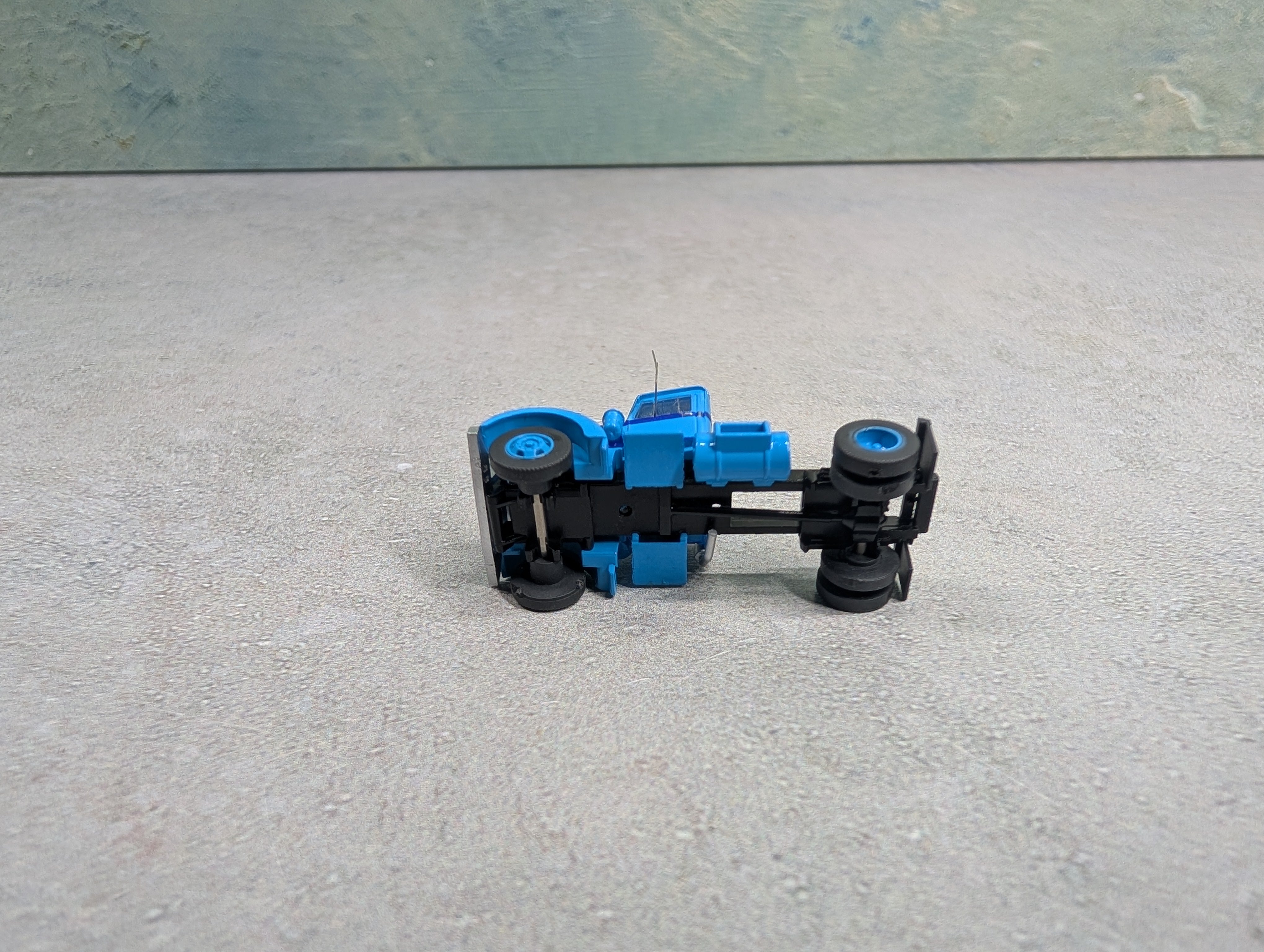 USED N Scale Baby Blue Peterbilt Tractor Cab